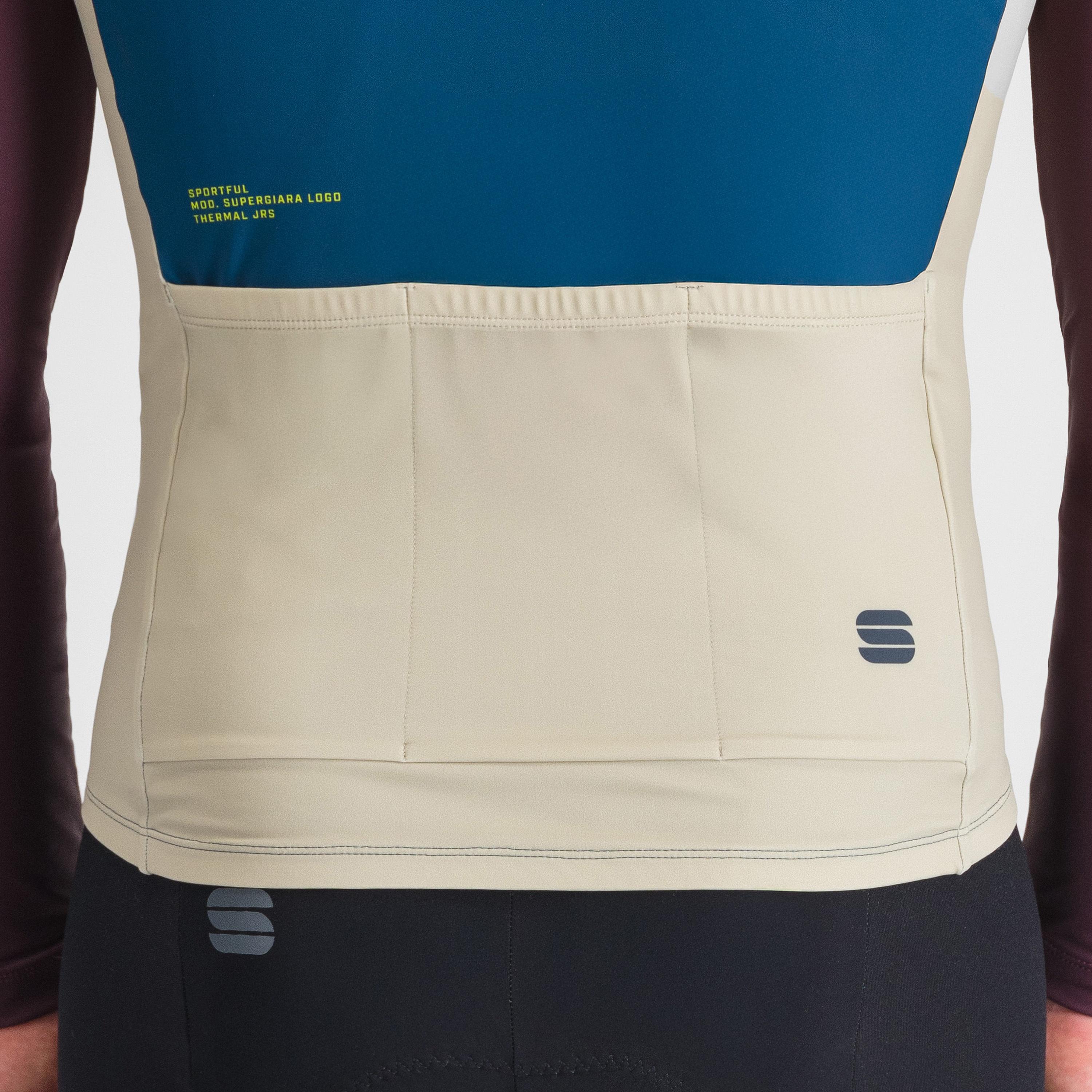 Supergiara logo thermal jersey - teal blue - sportful