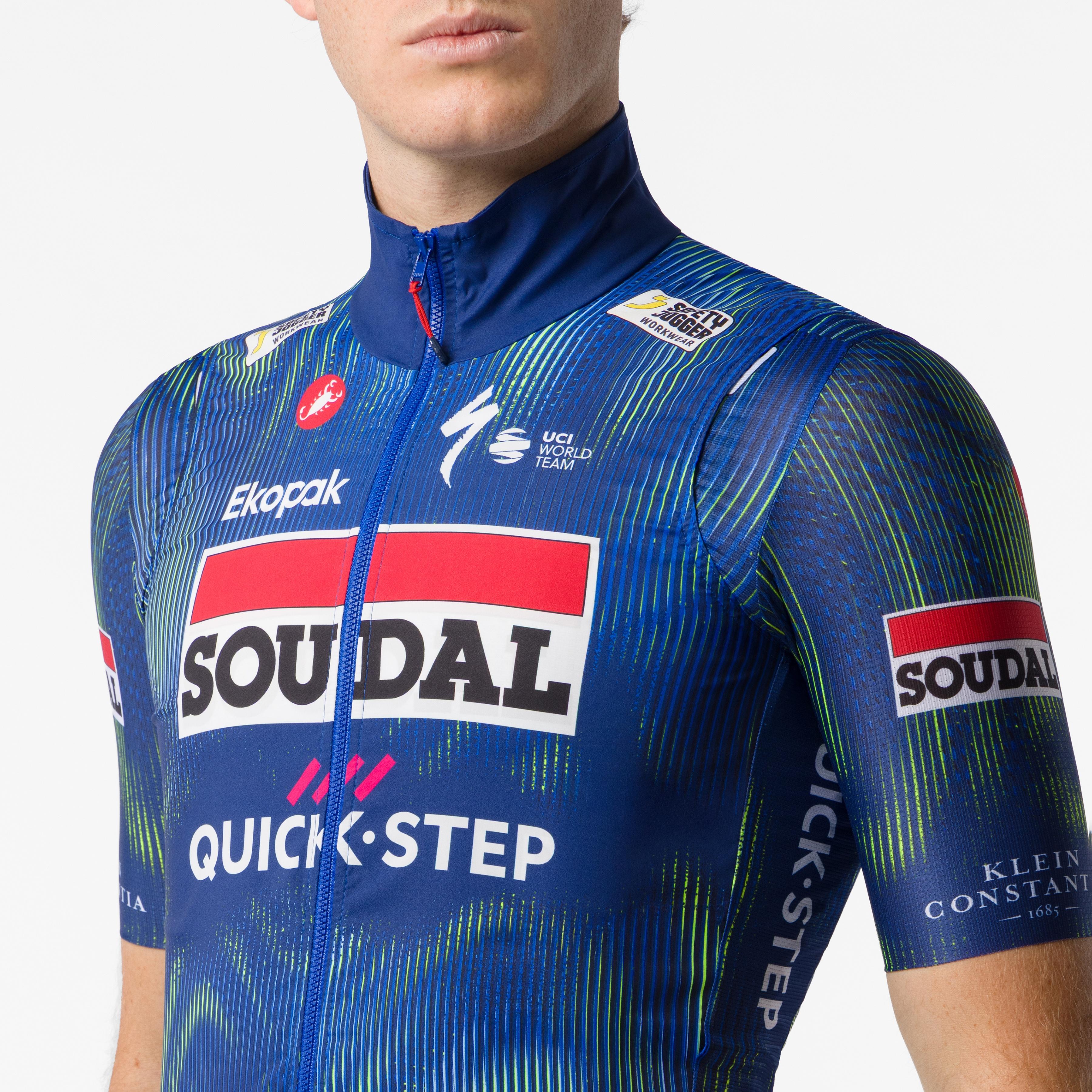 Pro wind vest - blue/electric lime - castelli