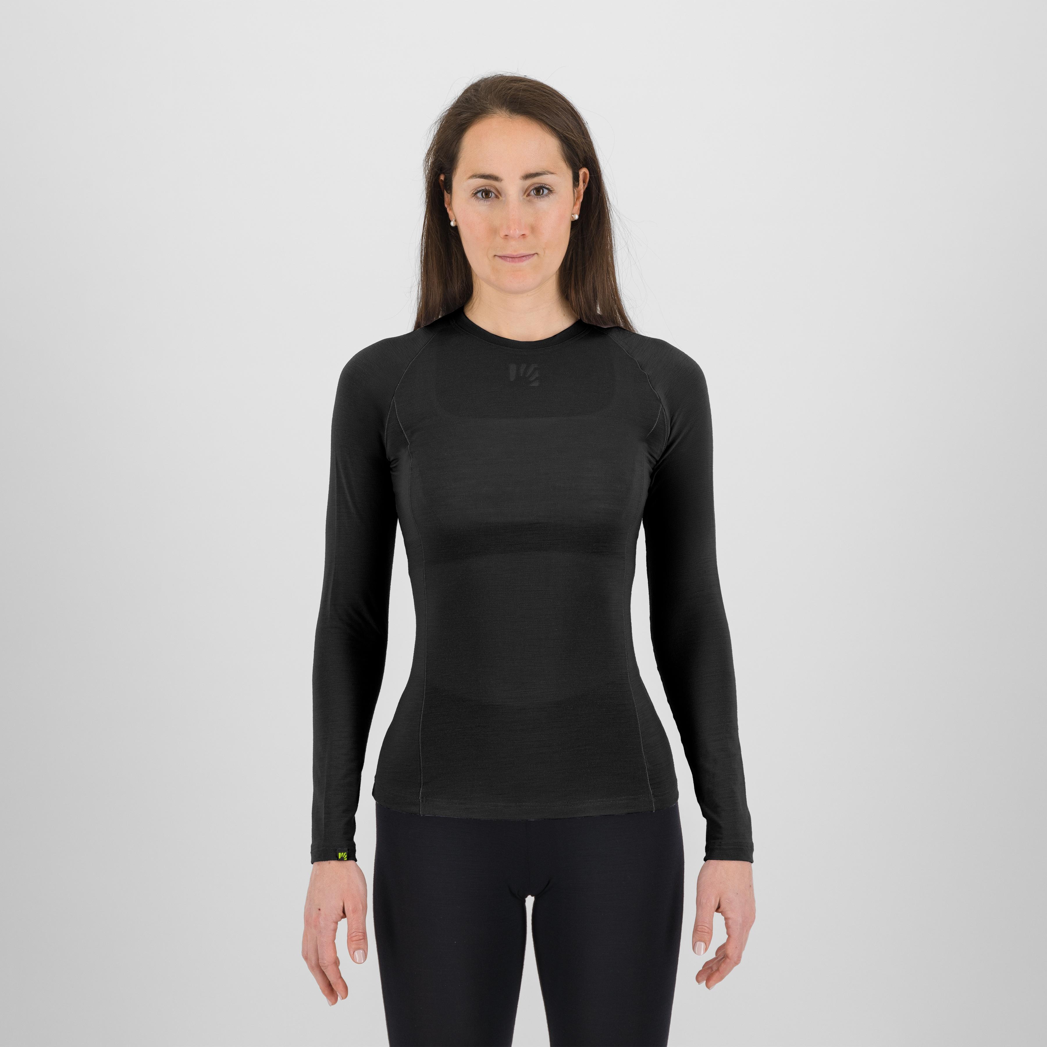 Dinamico merino 130  w jersey ls - black - karpos