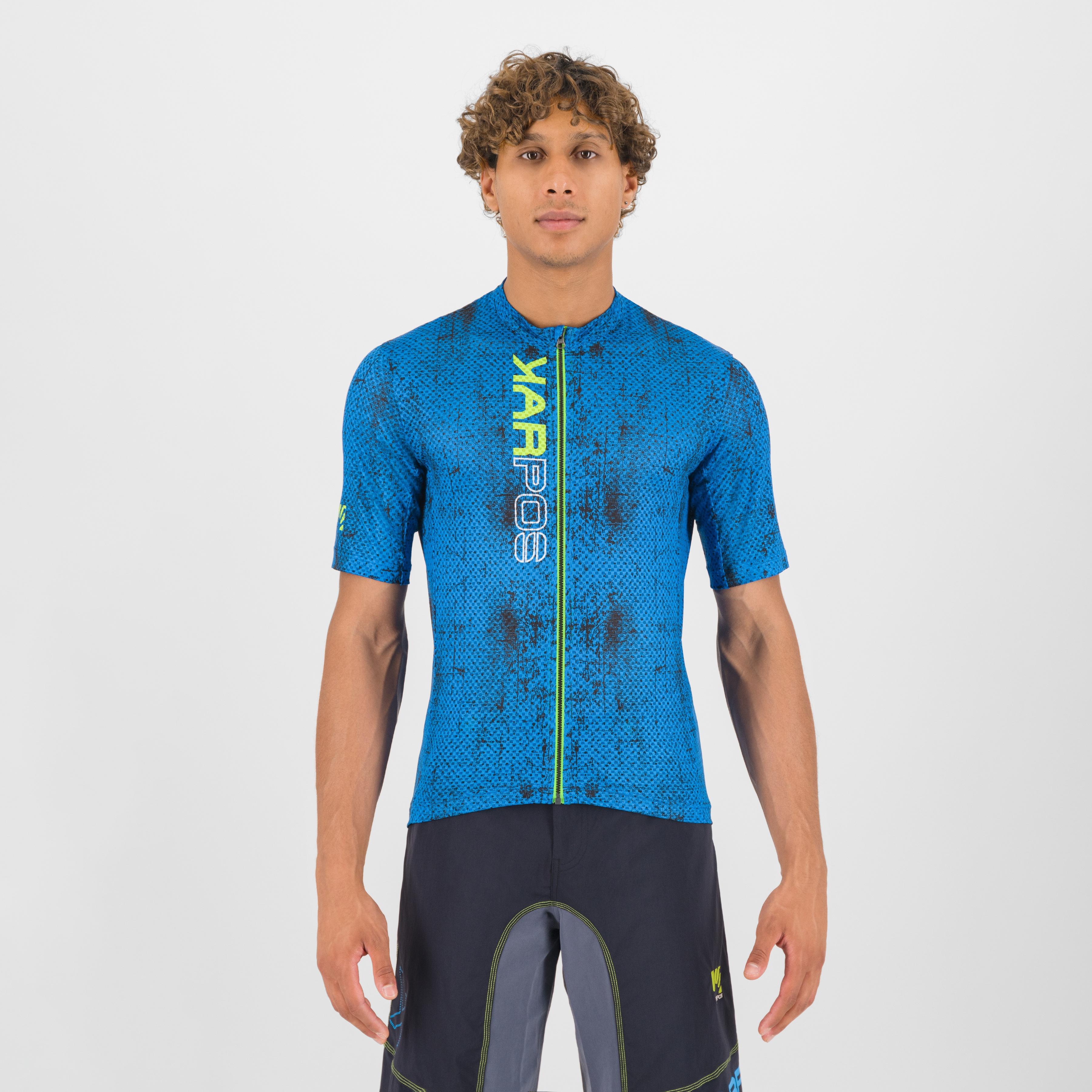 Val viola jersey - indigo b./green fluo - karpos