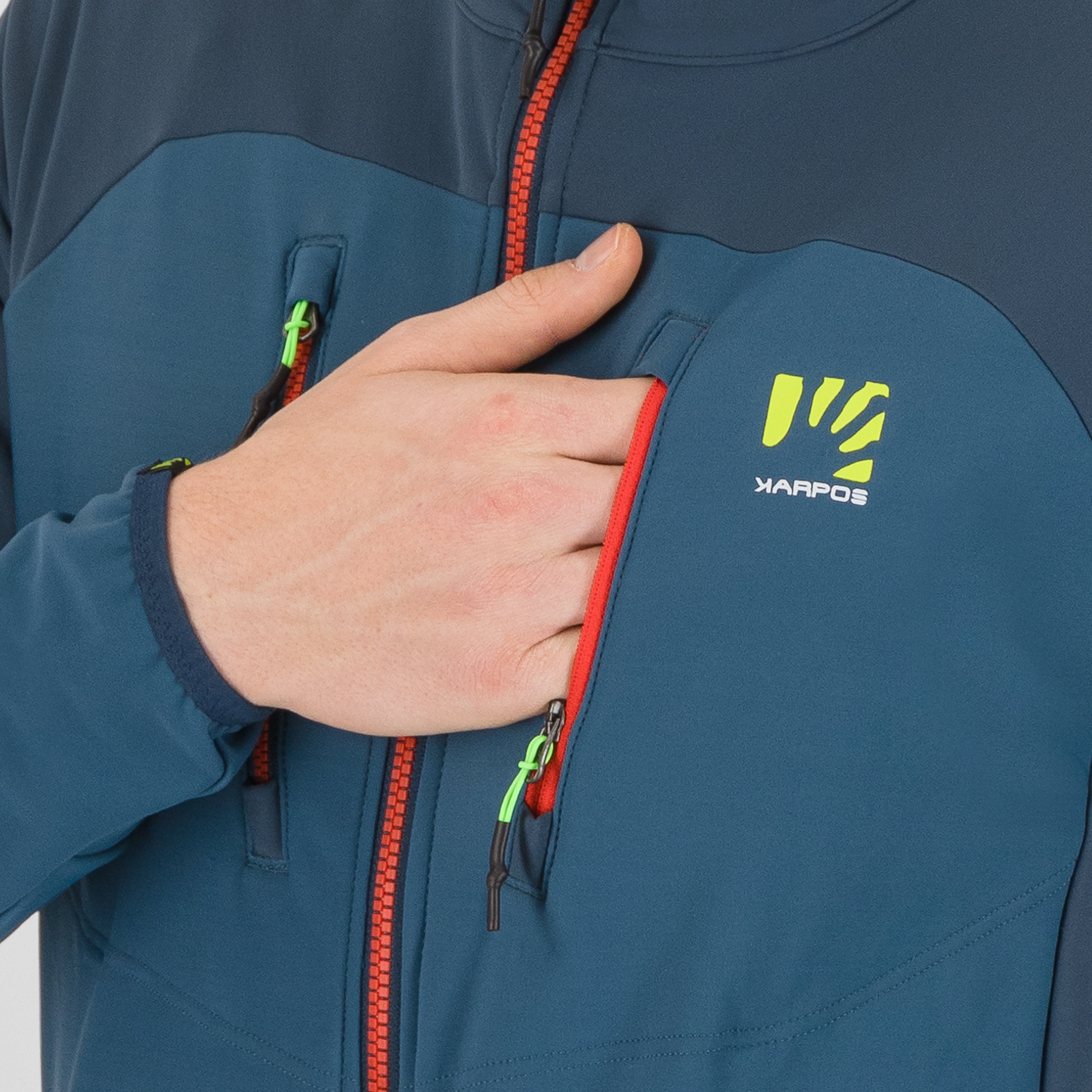 Alagna evo jacket - stargazer/midnight/fiery red - karpos