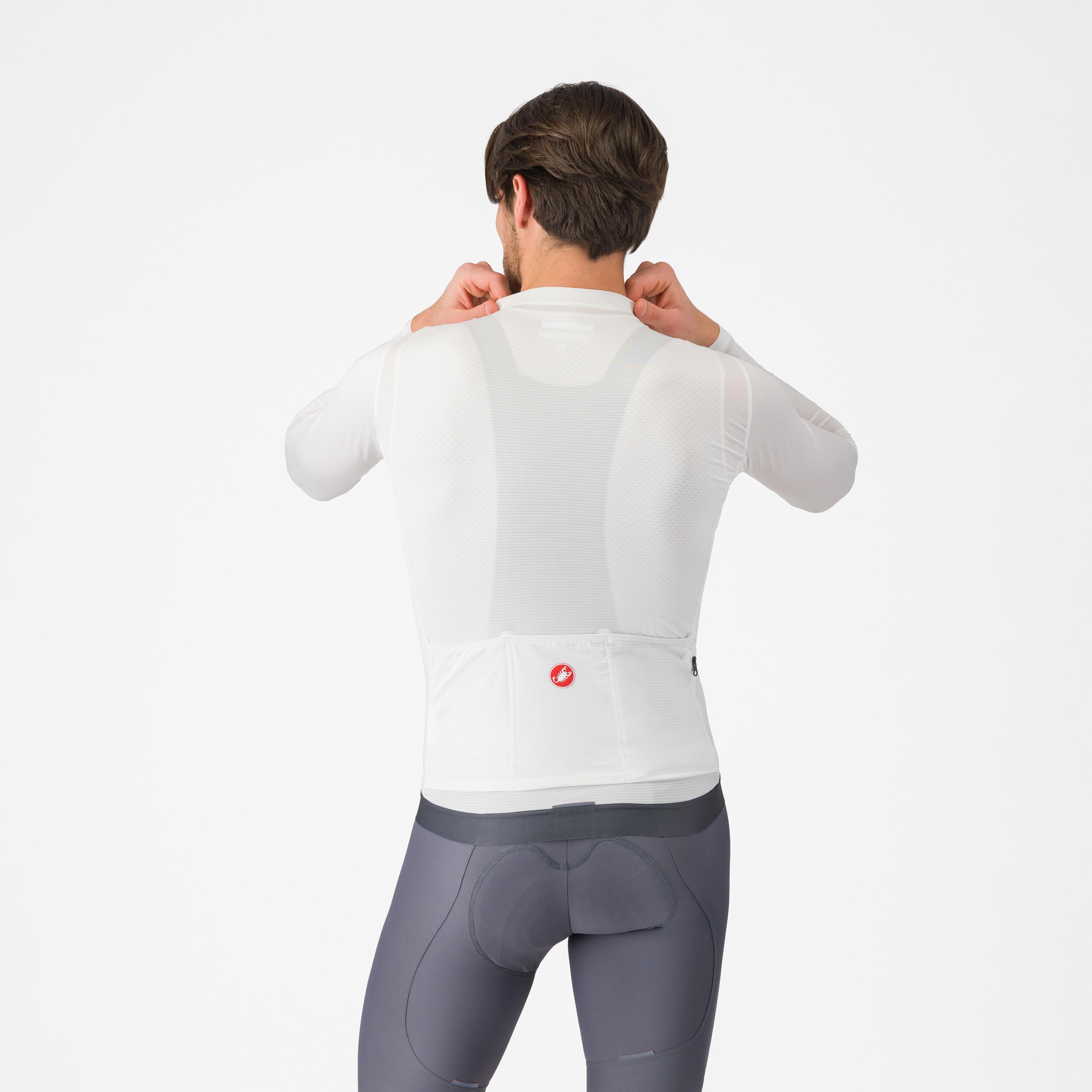 Espresso ls jersey - ivory/dark gray - castelli
