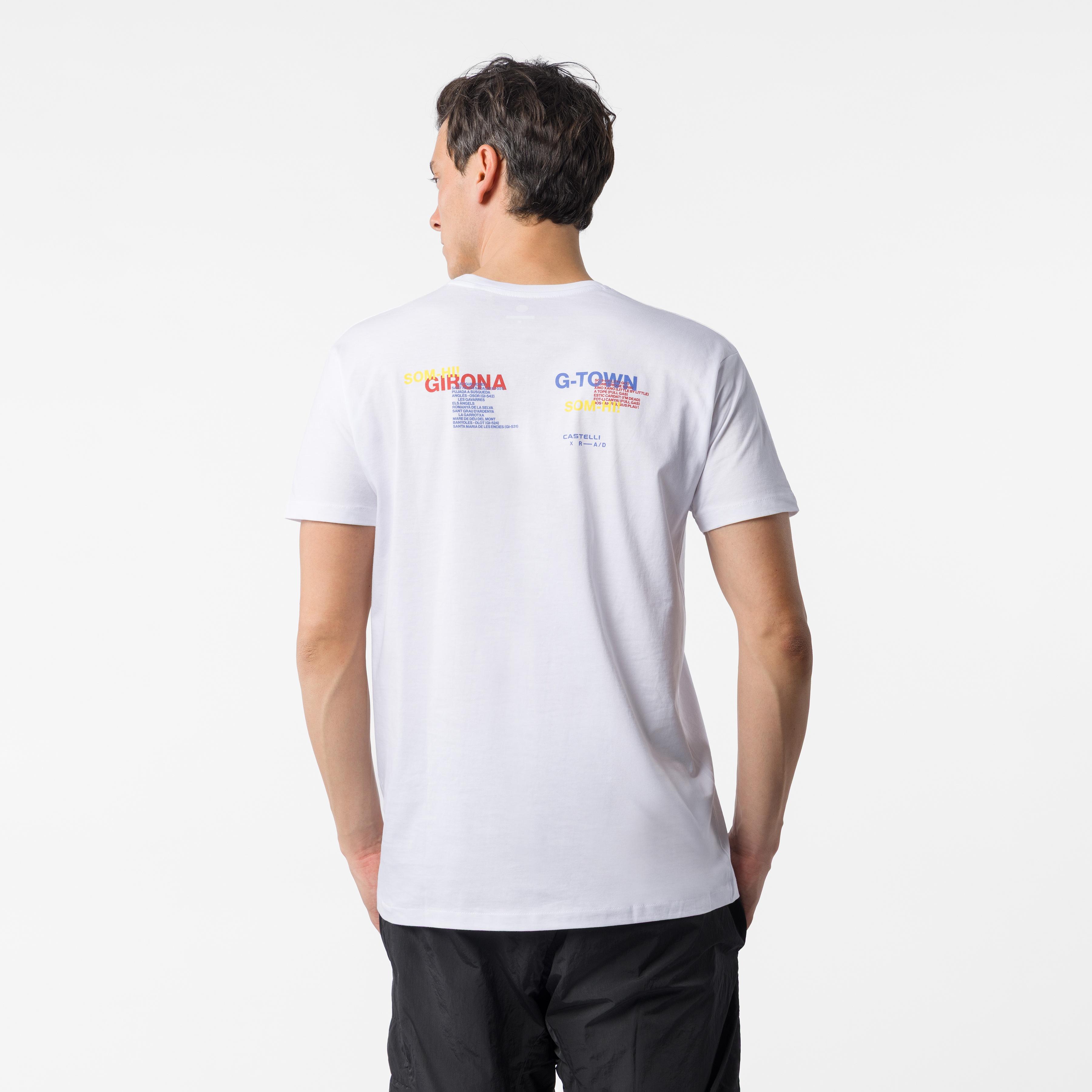 Custom t-shirt - white girona - castelli