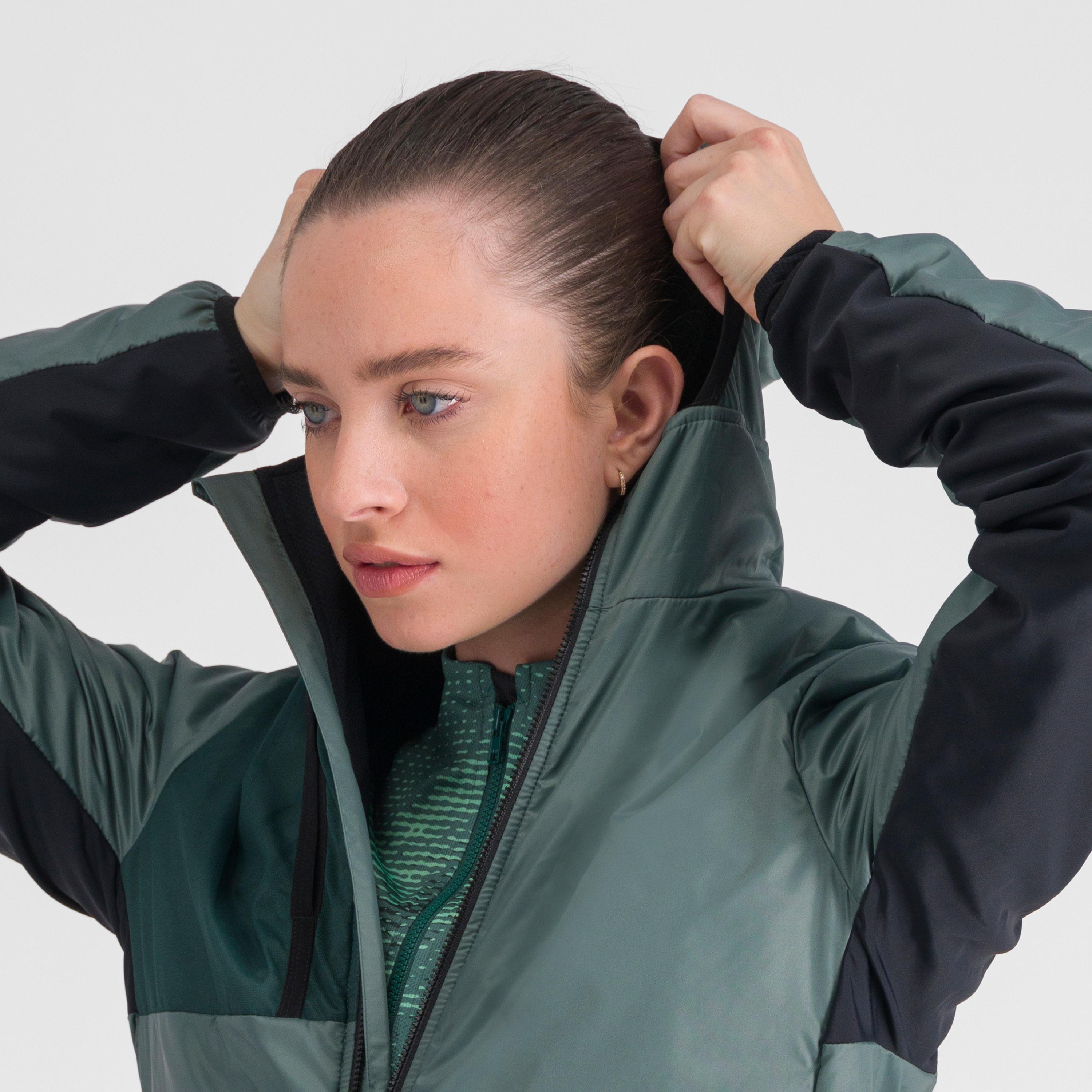 Supergiara w puffy long sleeve - shrub green - sportful