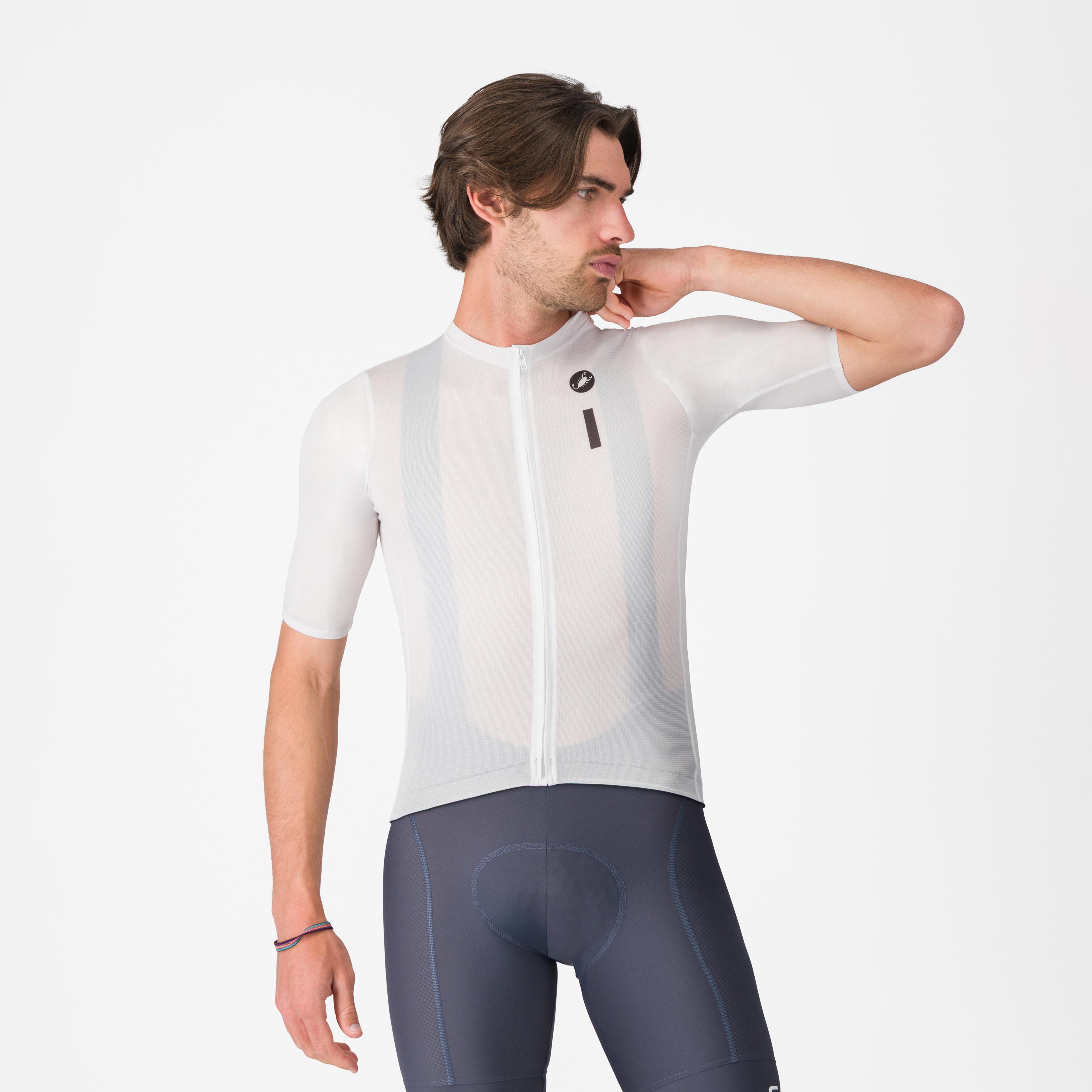 Drittone logo jersey - white/black - castelli