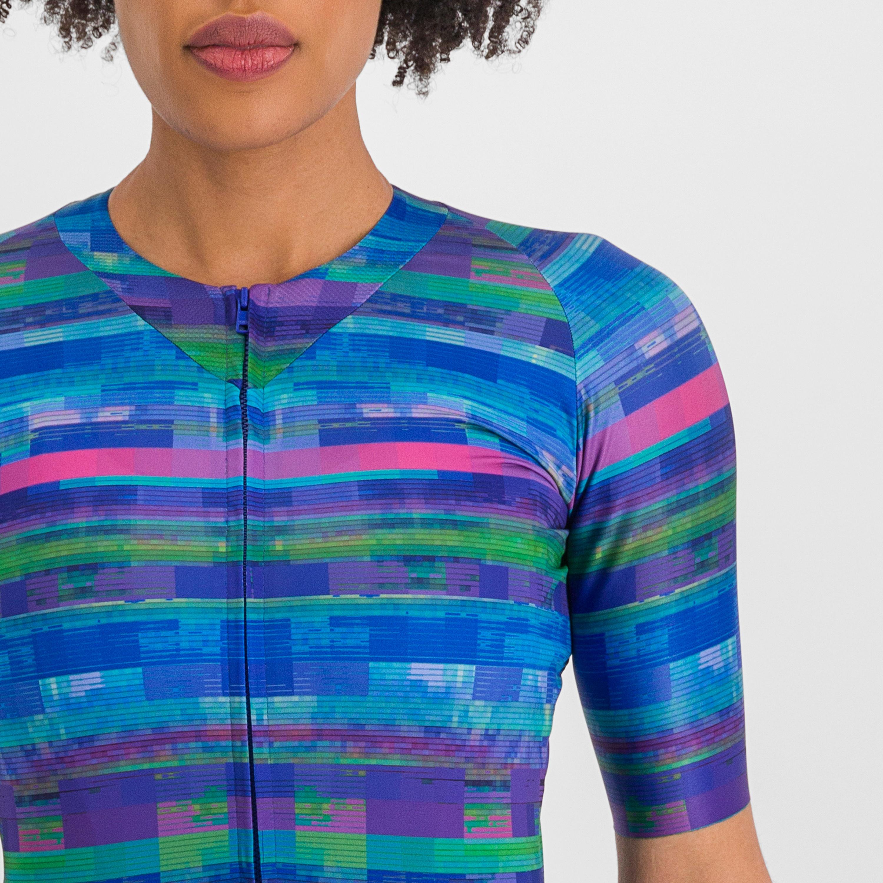 Glitch w bomber jersey - multicolor blue - sportful