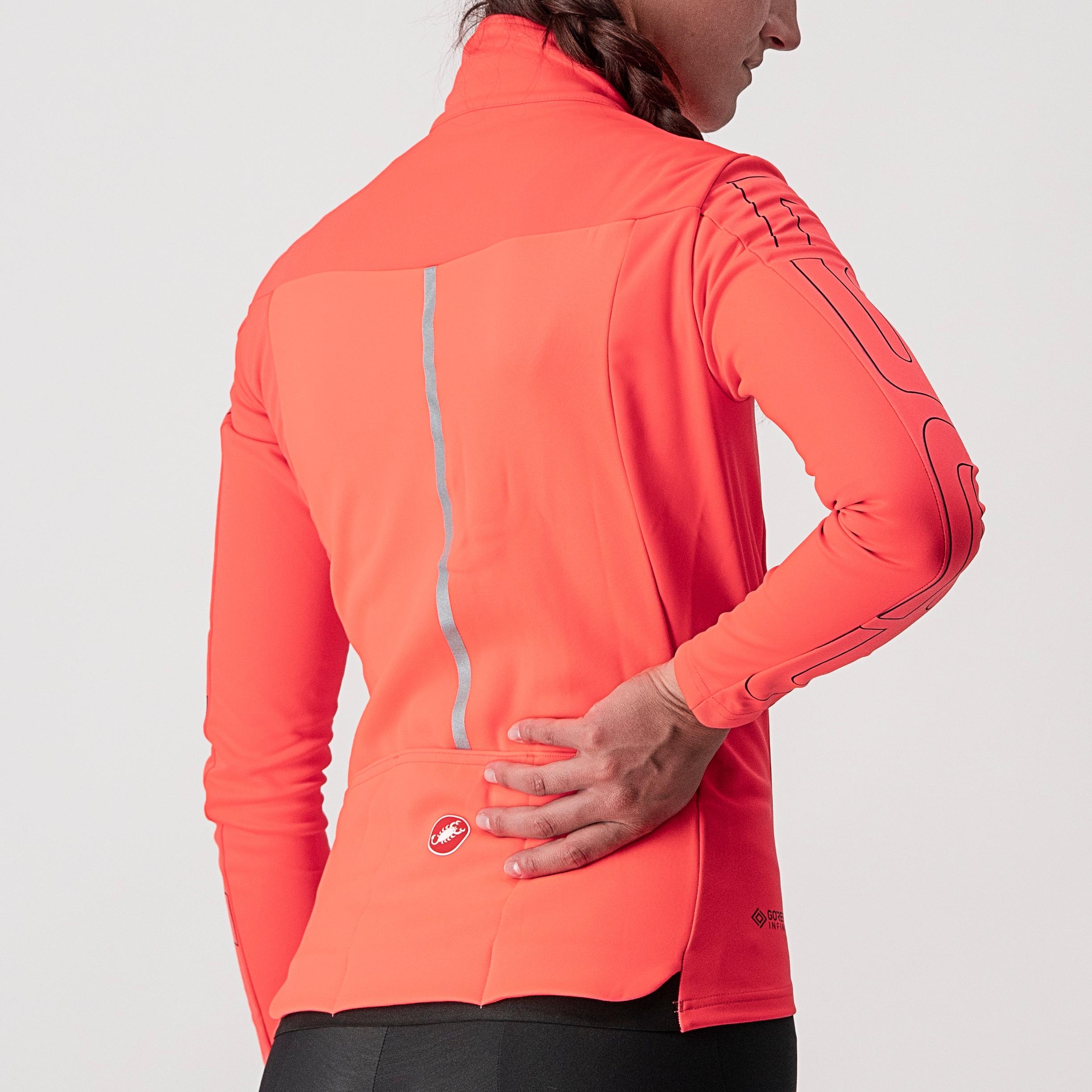 Transition w jacket - brilliant pink/dark steel blue - castelli