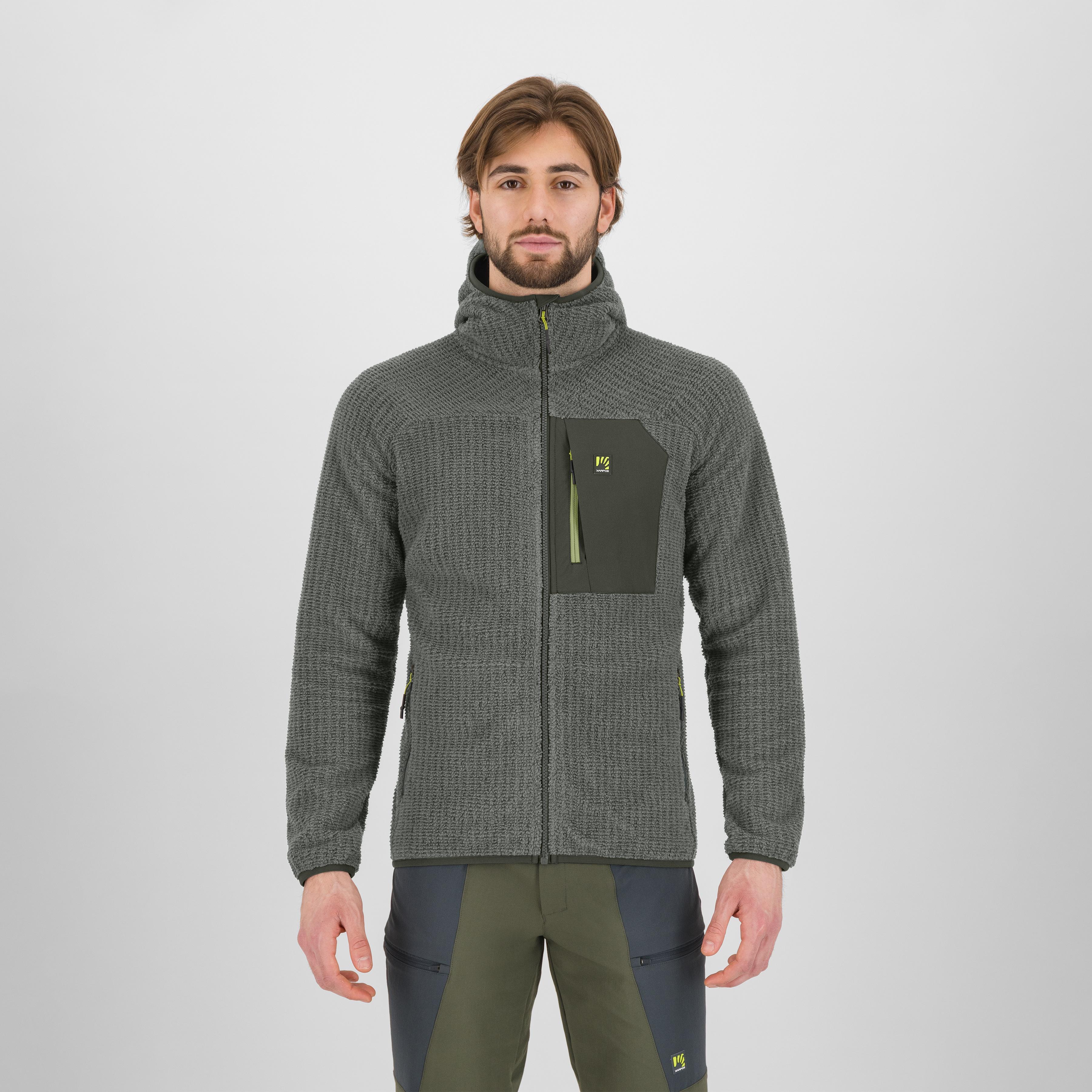 Rocchetta evo hoodie fleece - castor/kambaba - karpos