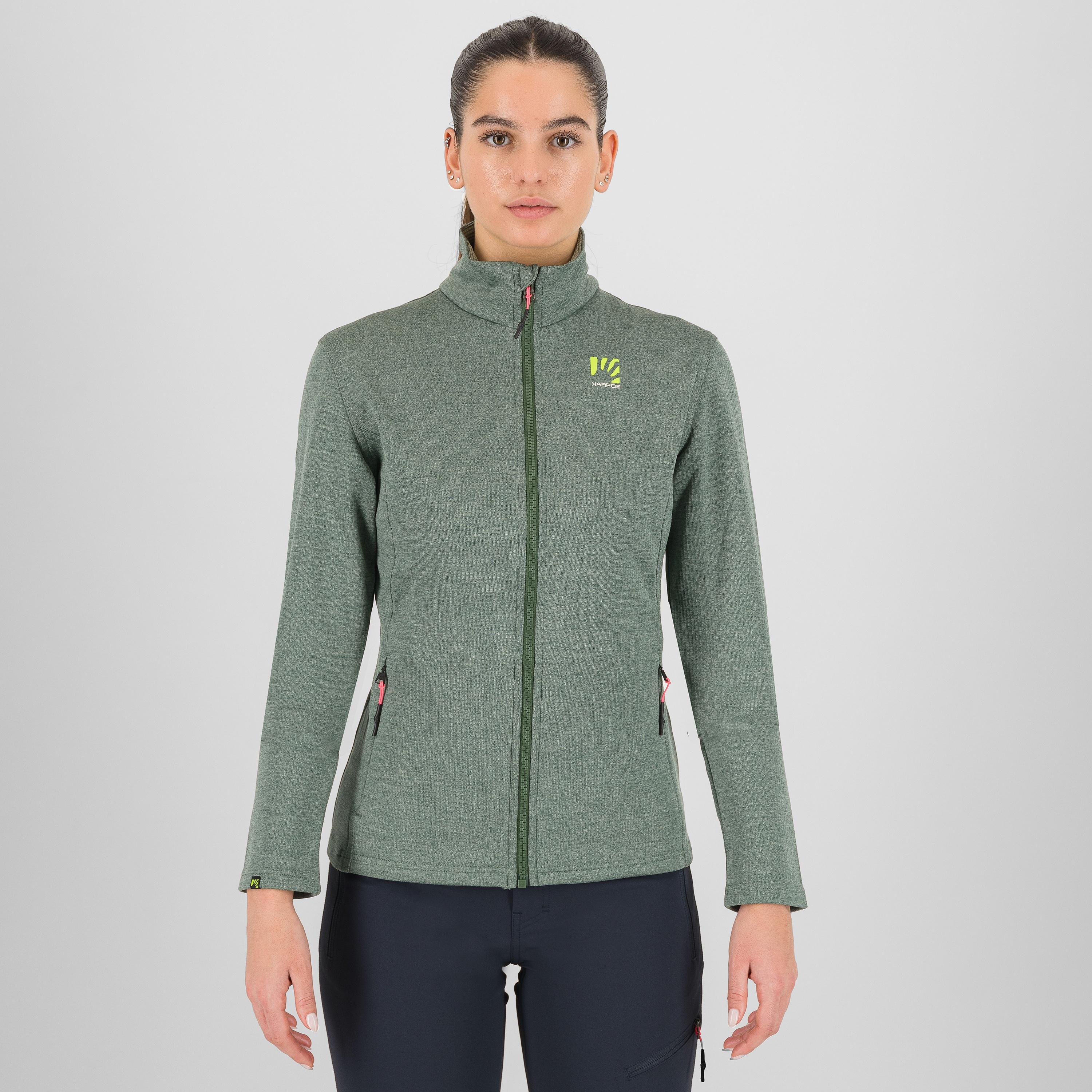 Pizzocco w full zip fleece - duck green - karpos