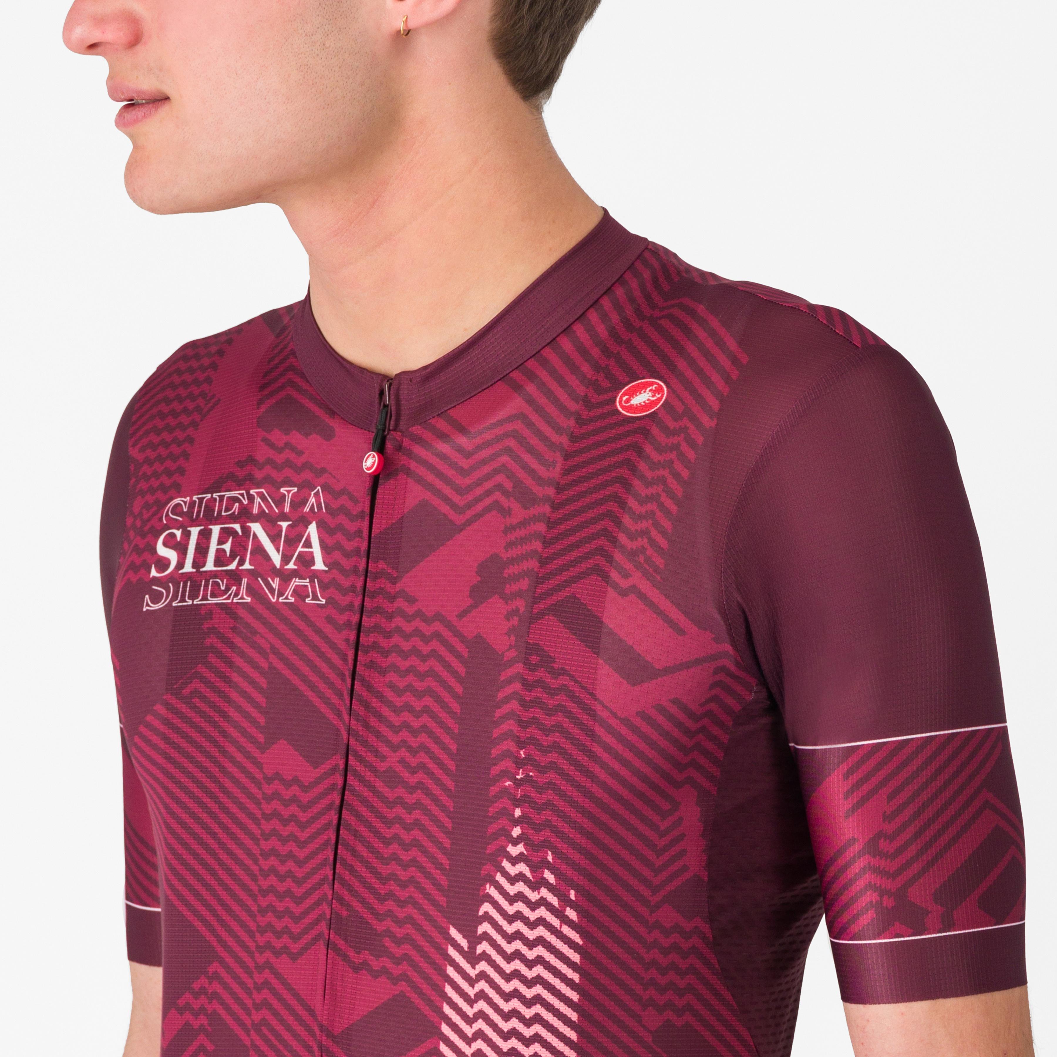 #giro siena jersey - bordo' scuro/rosa giro - castelli