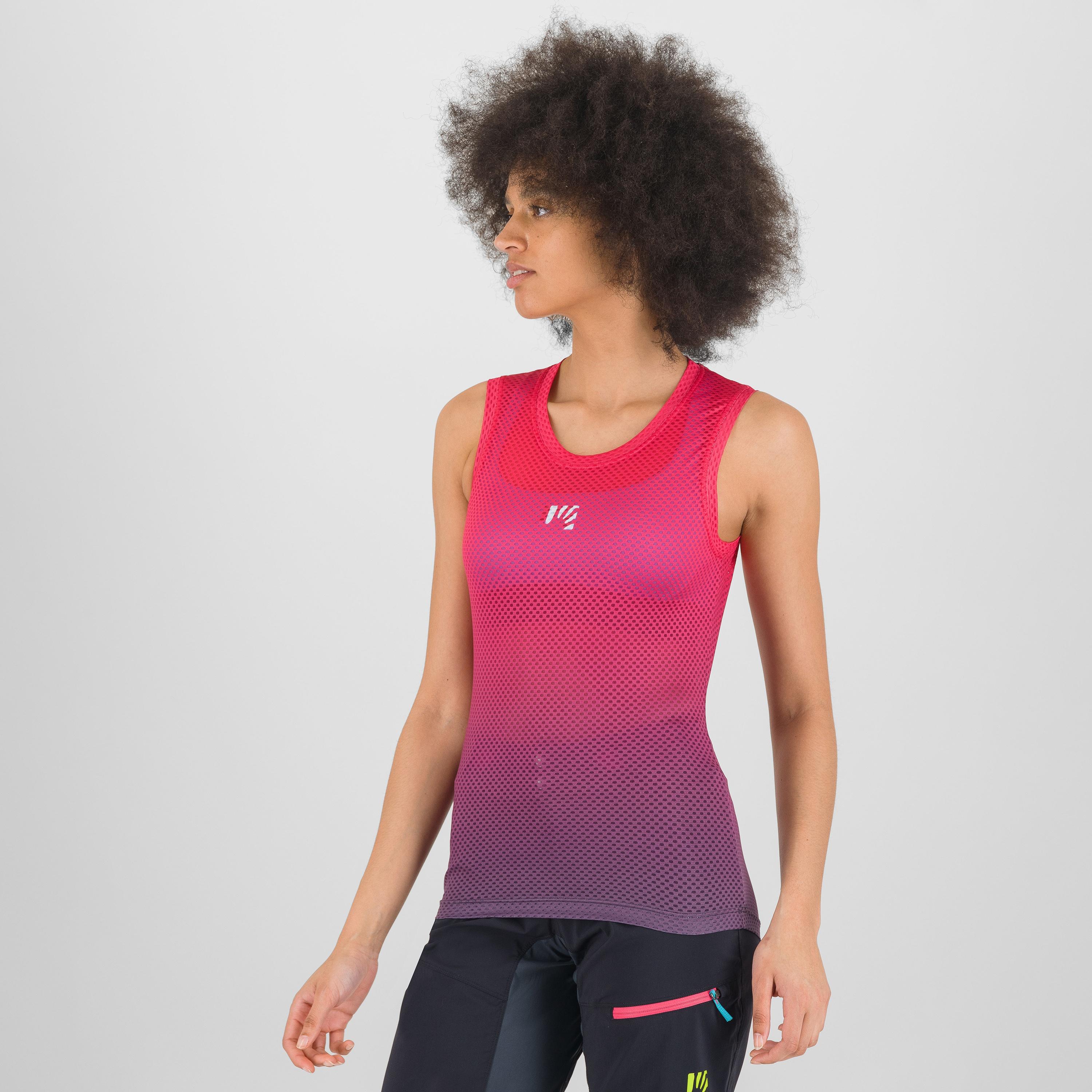 Verve mesh w sleeveless - ombre blue/cabaret - karpos