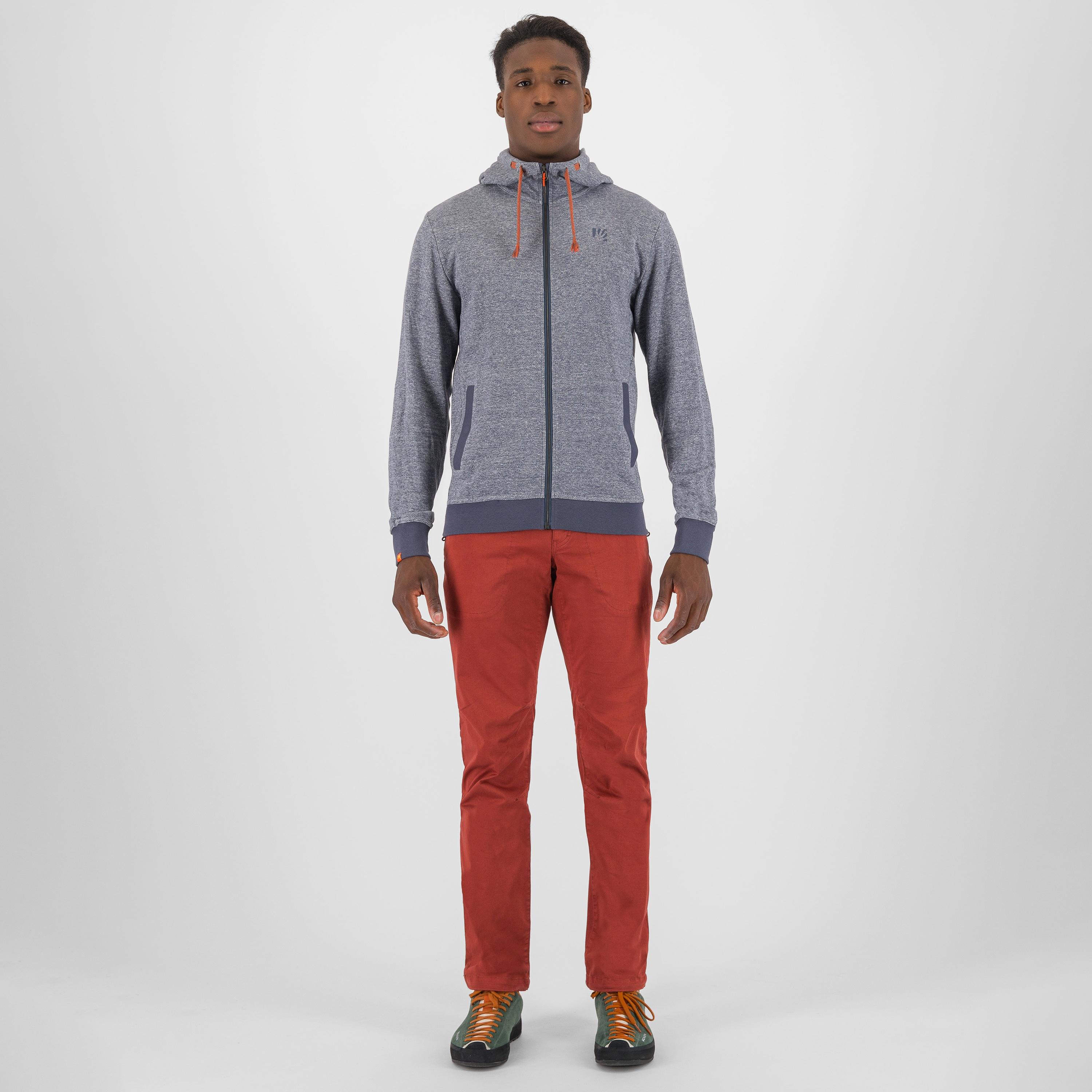 Totoga hemp full-zip hoodie - ombre blue melange - karpos