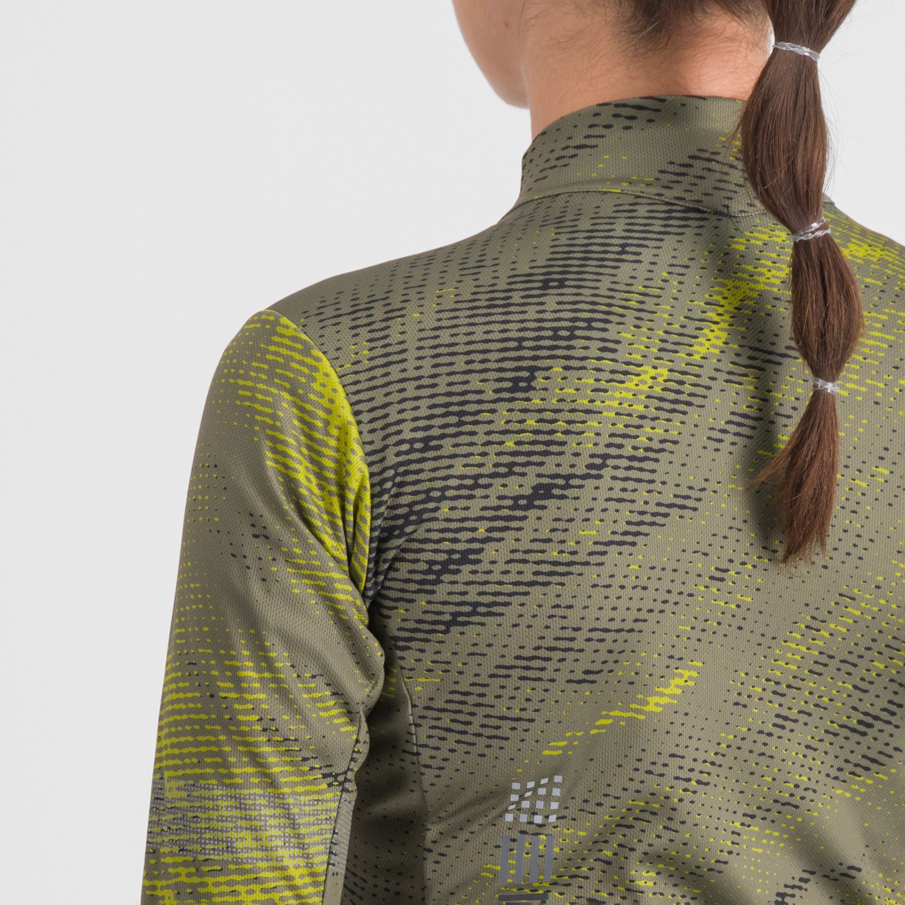 Cliff supergiara w thermal jersey - beetle guacamole black - sportful