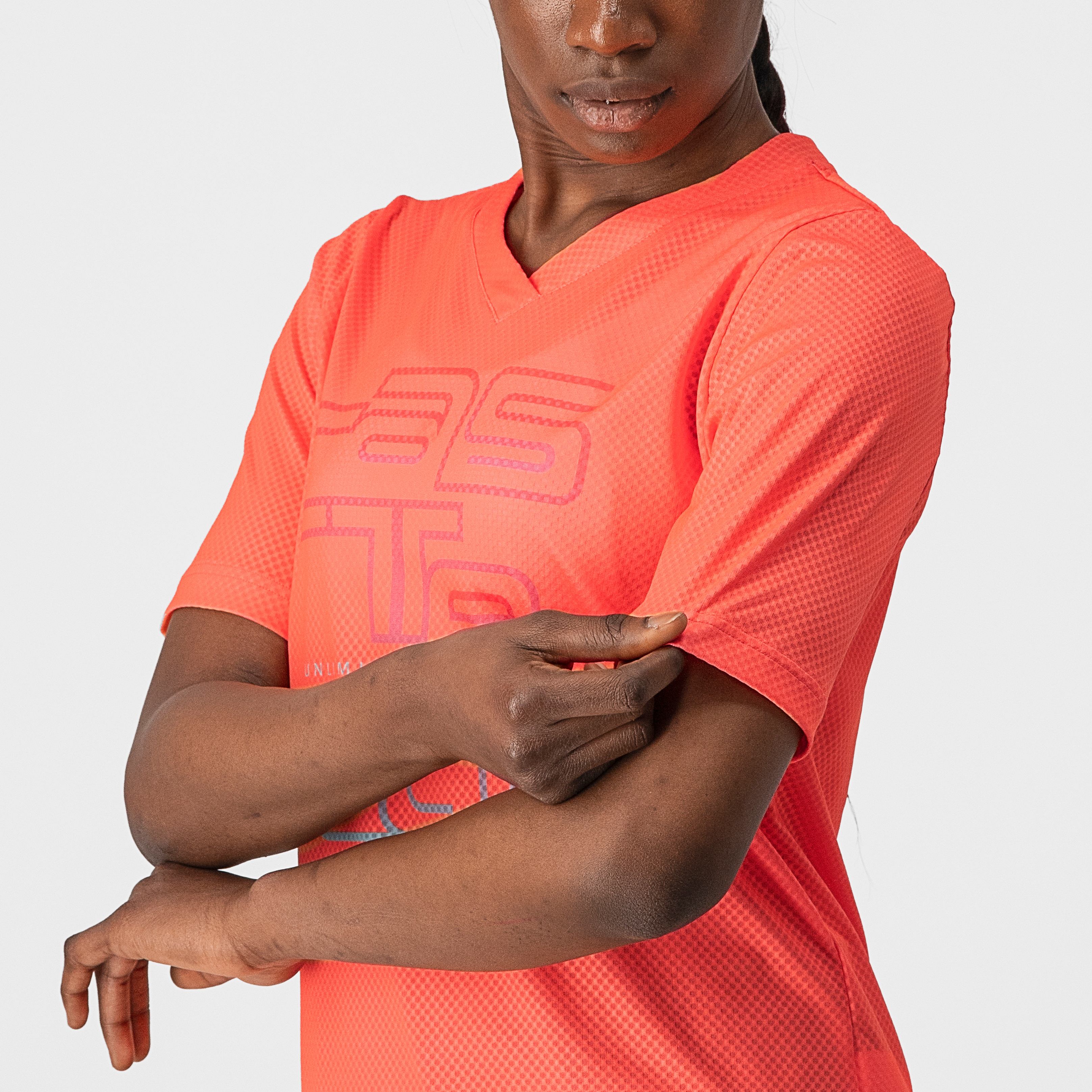 Trail tech w tee - coral flash - castelli