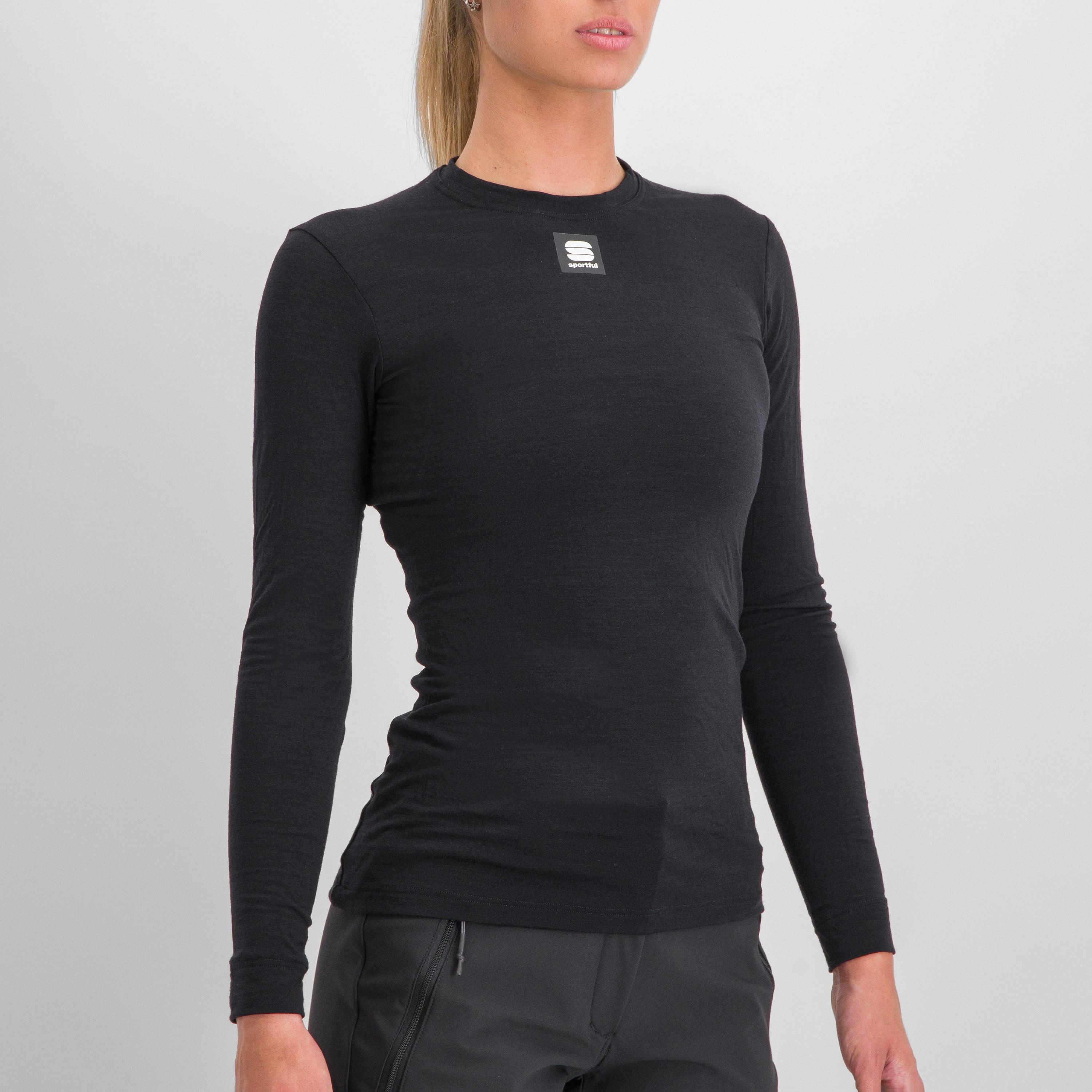 Merino w tee long sleeve - black - sportful