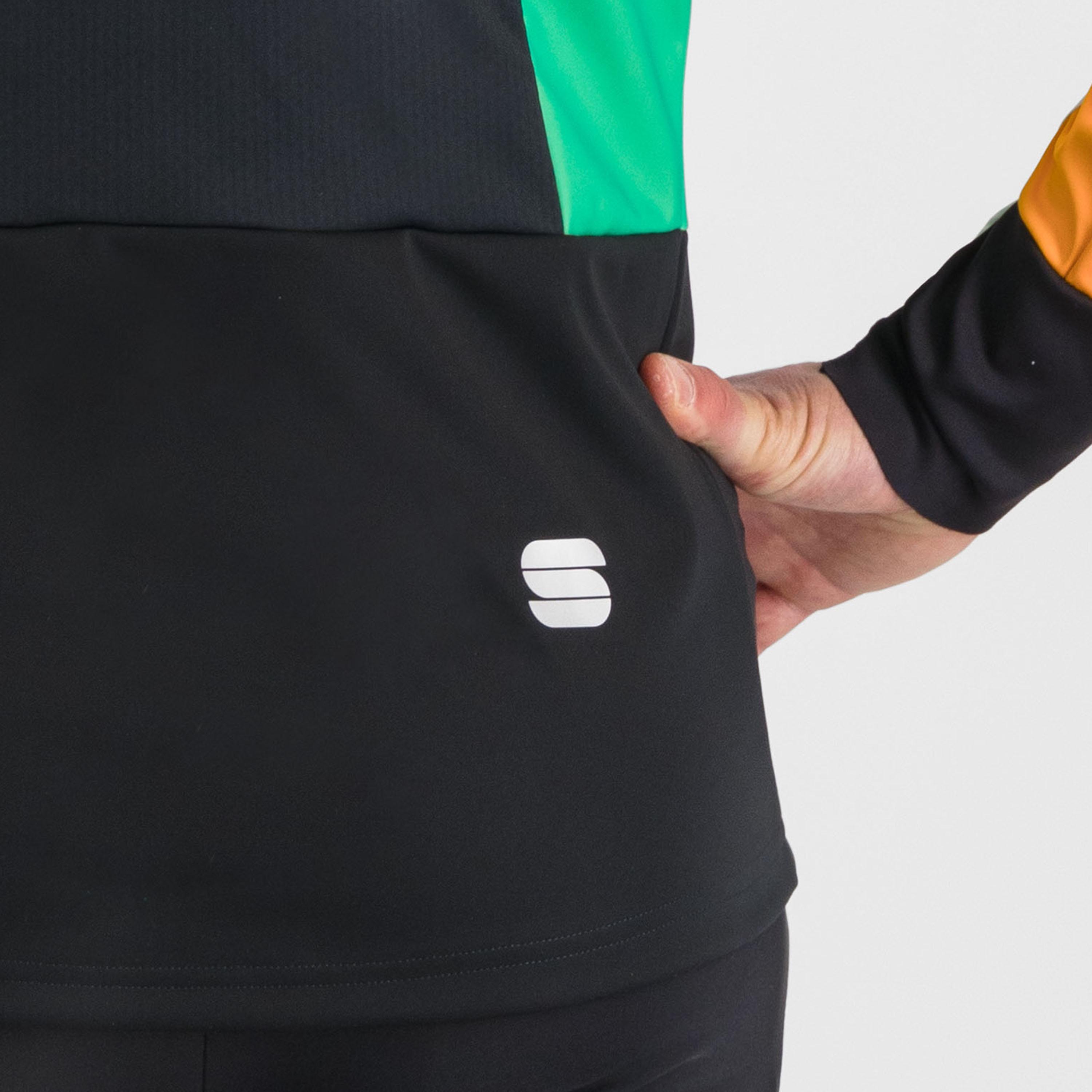 Apex jacket - black/white/green/yellow - sportful