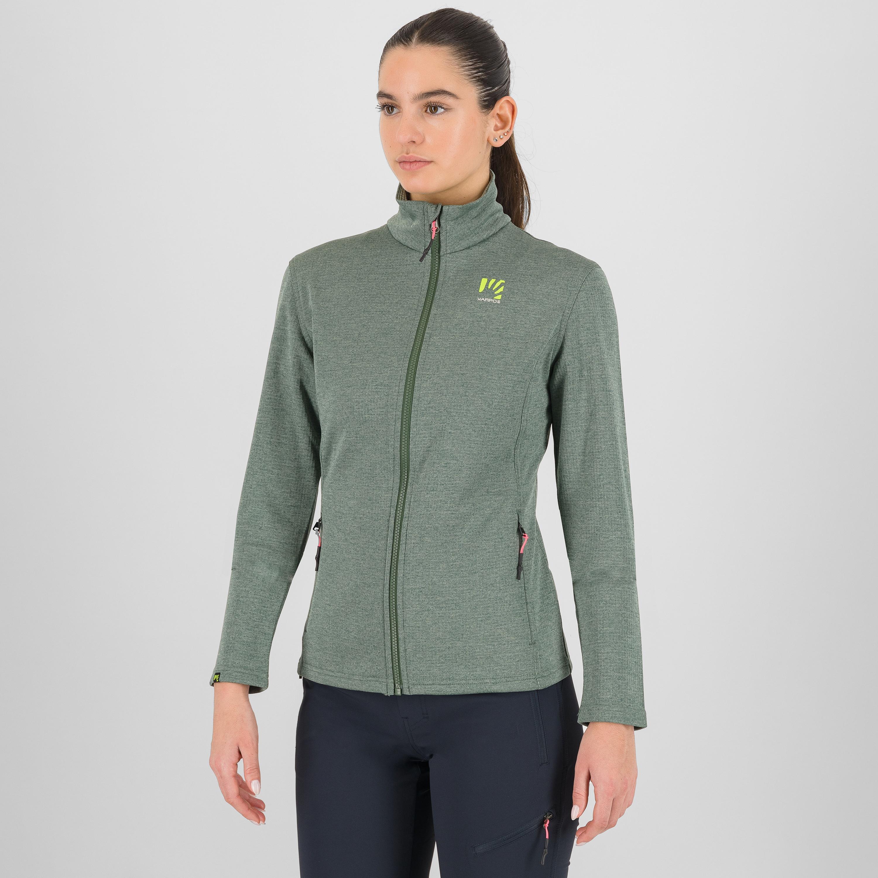 Pizzocco w full zip fleece - duck green - karpos