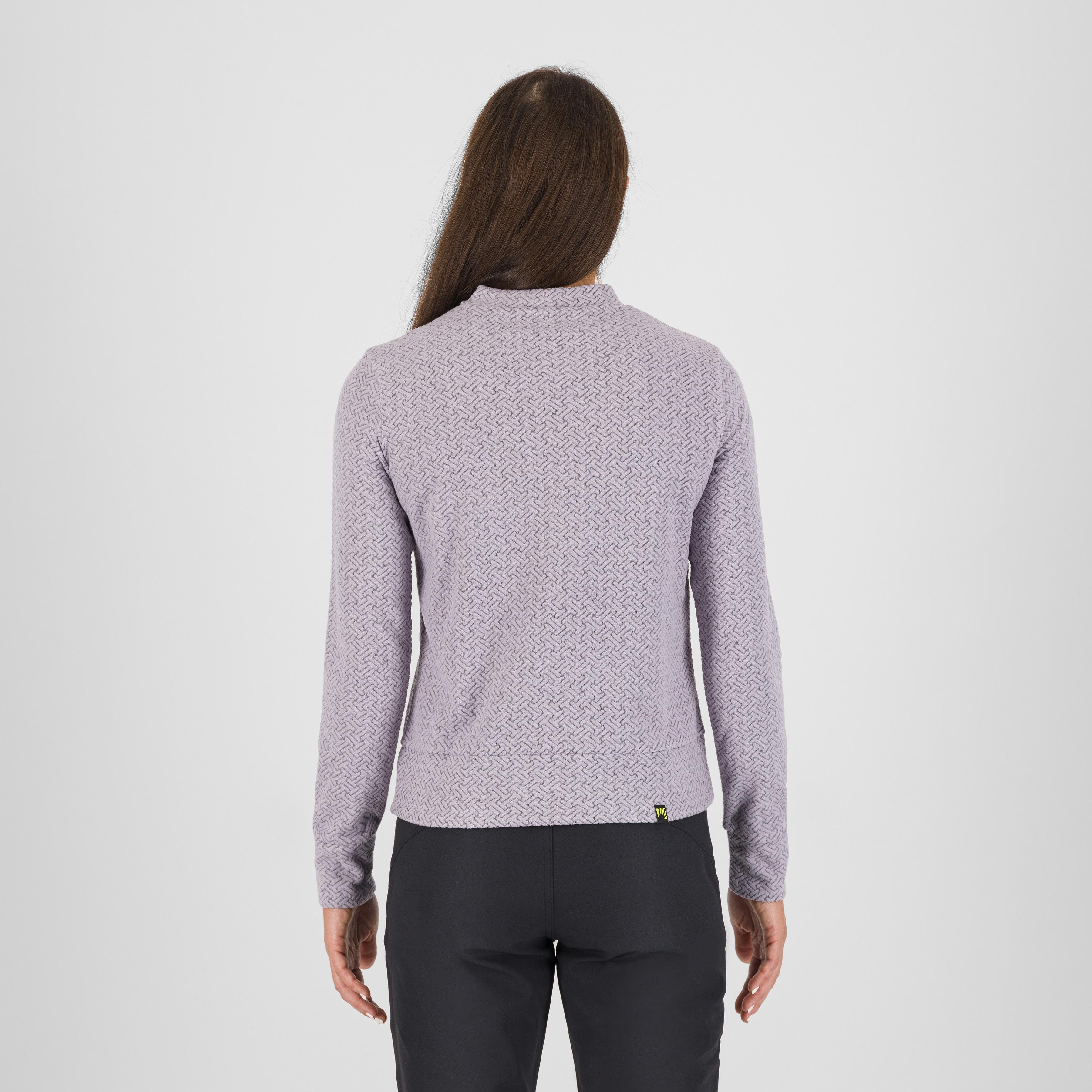Mesdi' w crewneck fleece - lavender/woodl.gray - karpos
