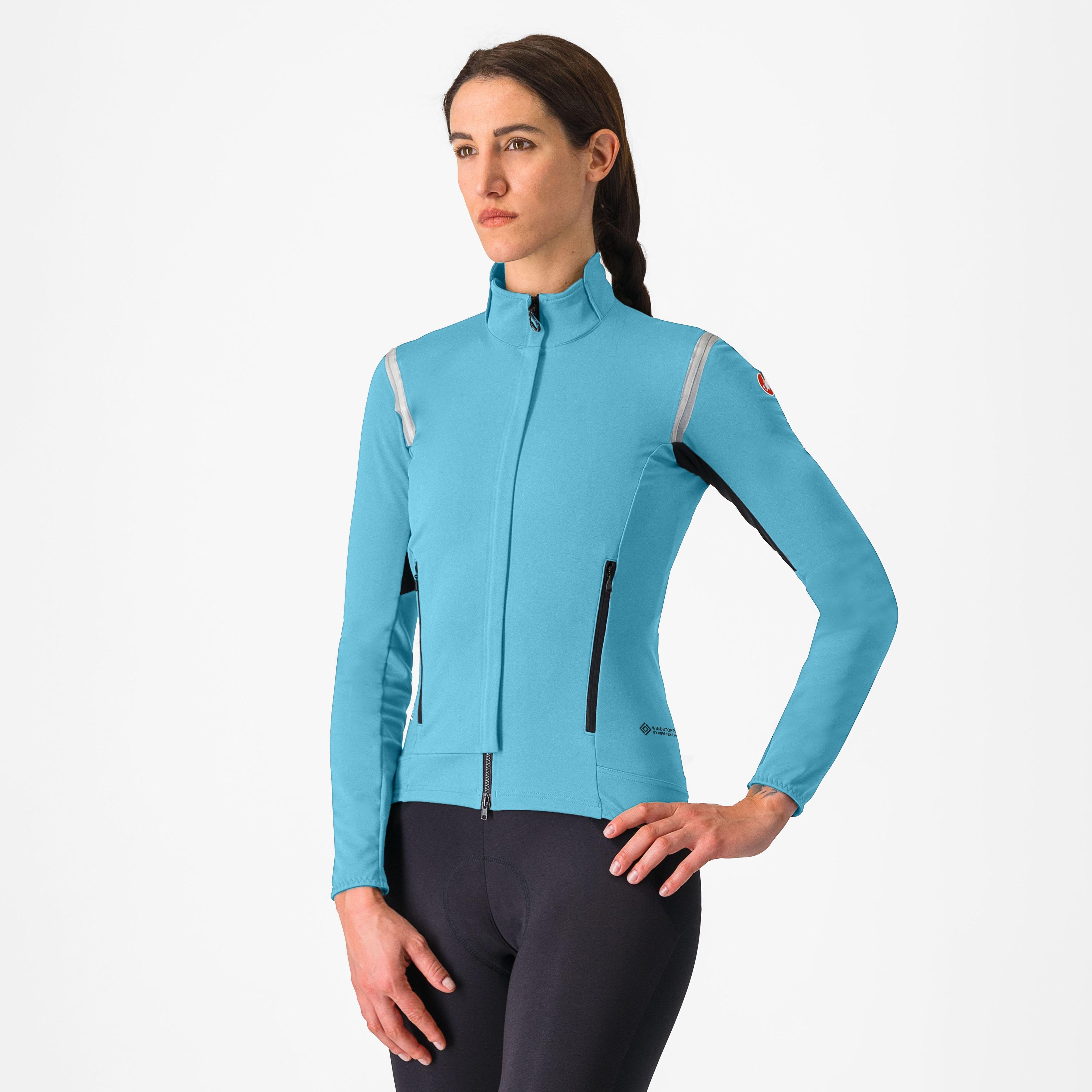Perfetto ros 2 w jacket - celeste/silver reflex - castelli