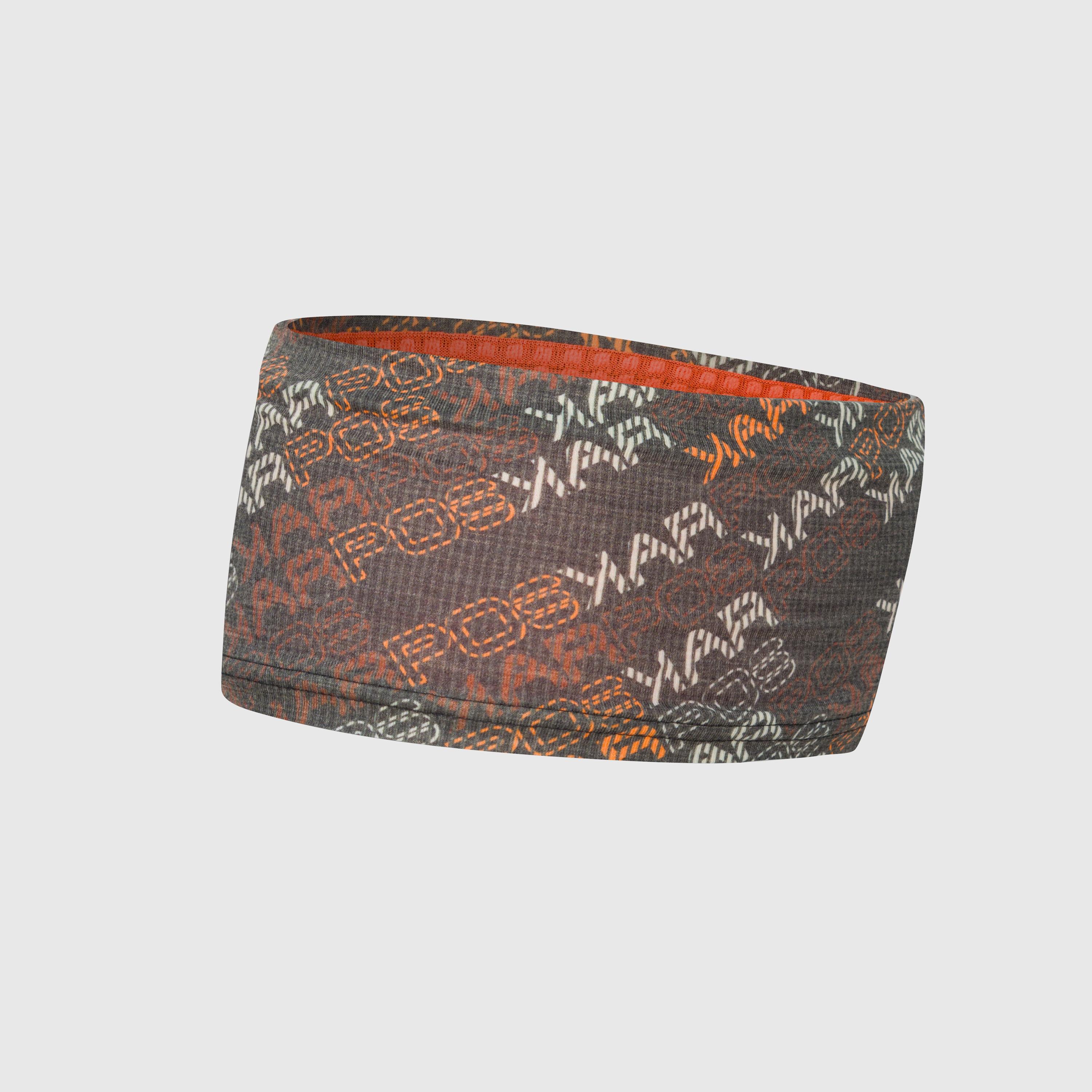 Coppolo merino headband - black/vibr.orange/mahogany - karpos