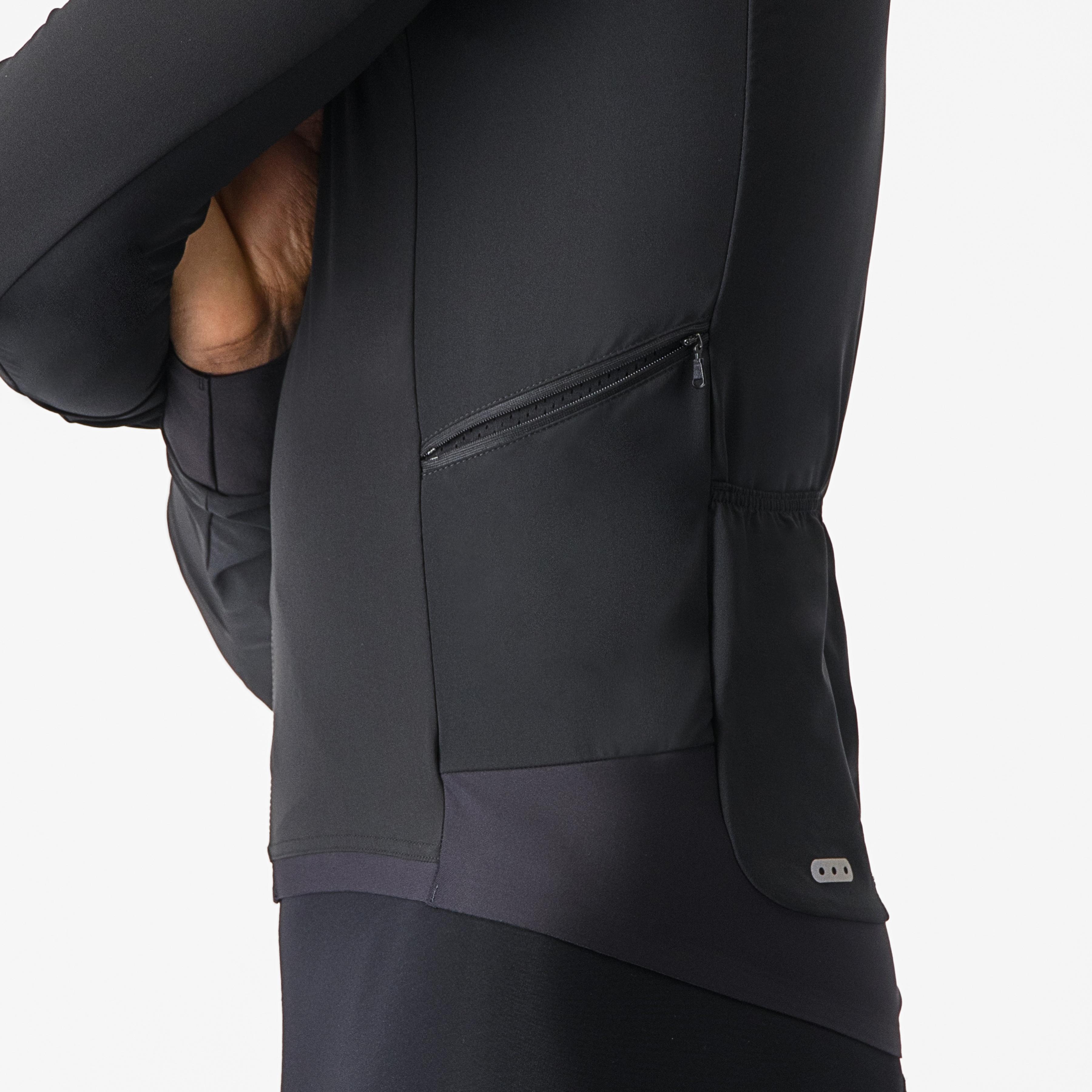 Alpha flight ros jacket - light black/silver reflex-dark - castelli
