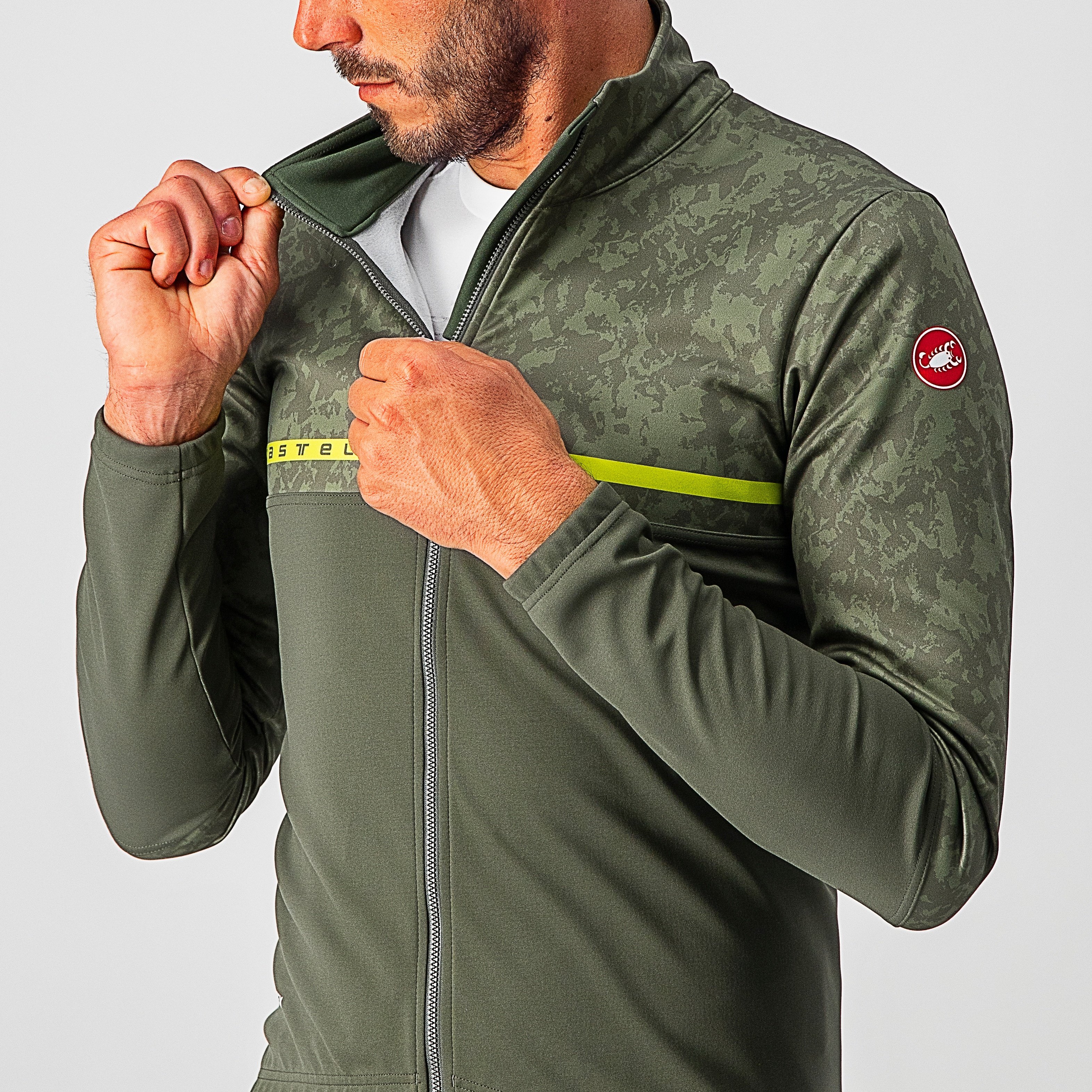 Finestre jacket - military green/light military- - castelli