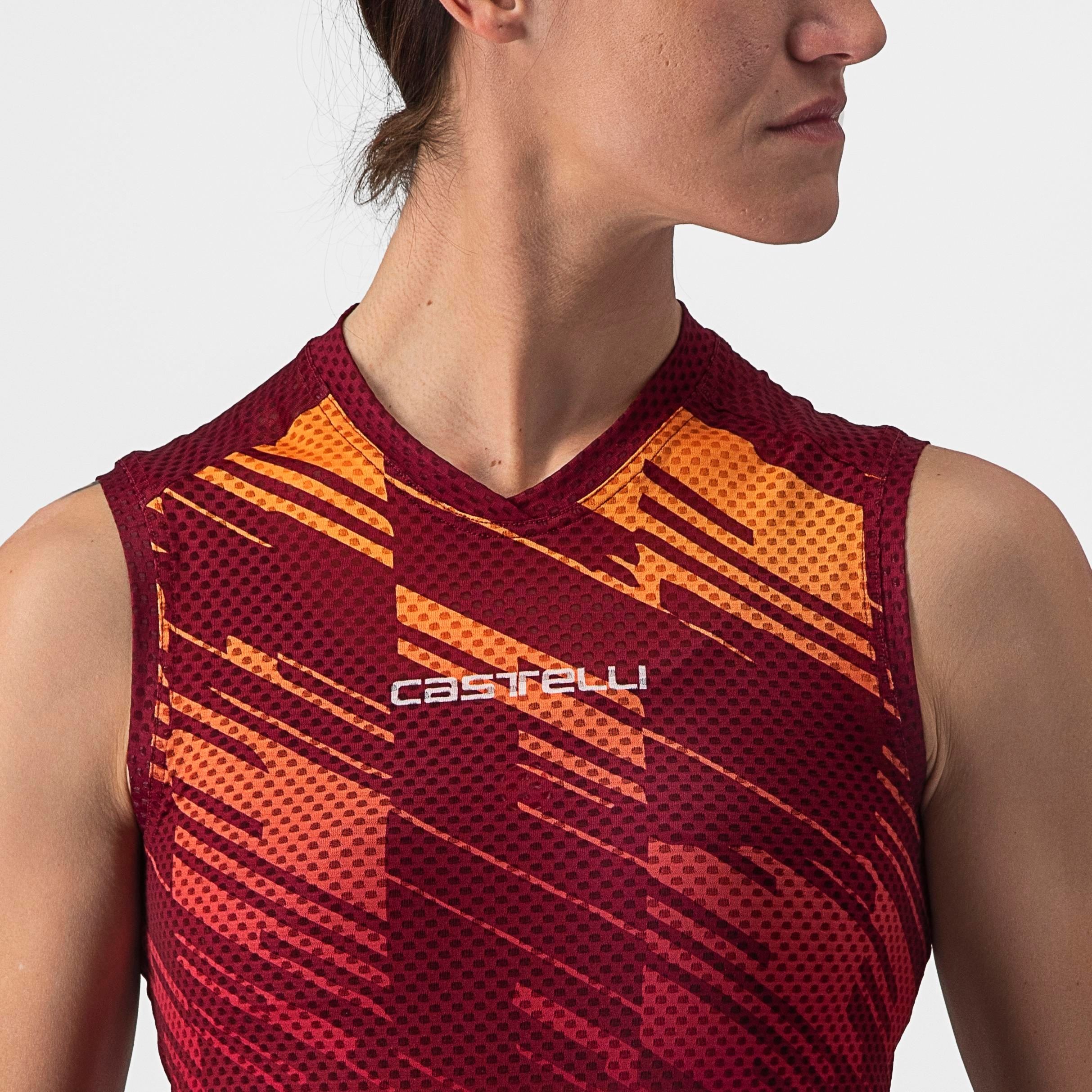 Insider w sleeveless - bordeaux - castelli