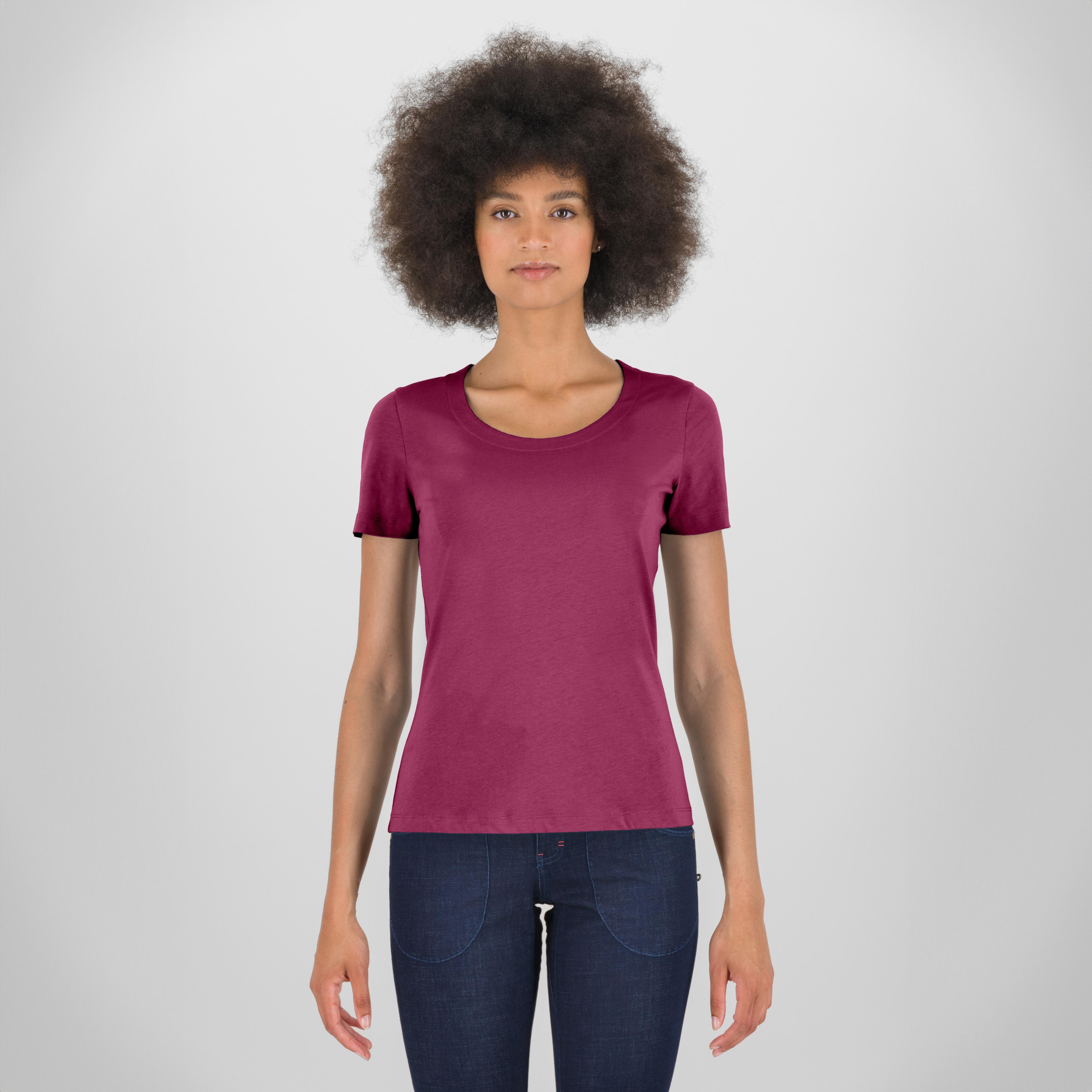 Quick cotton w t-shirt - raspberry coulis - karpos