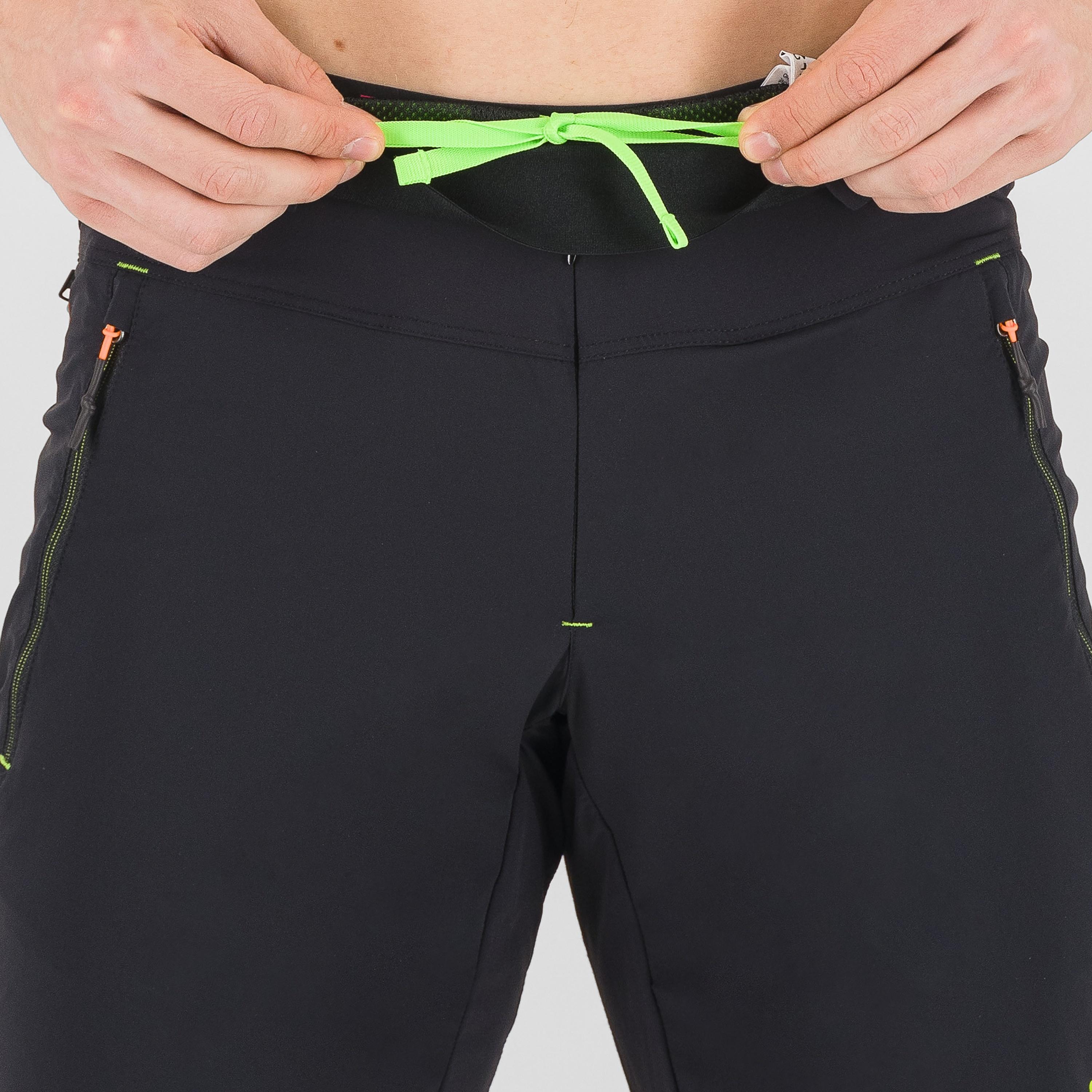 Tre cime zip-off pant - black/jasmine green - karpos