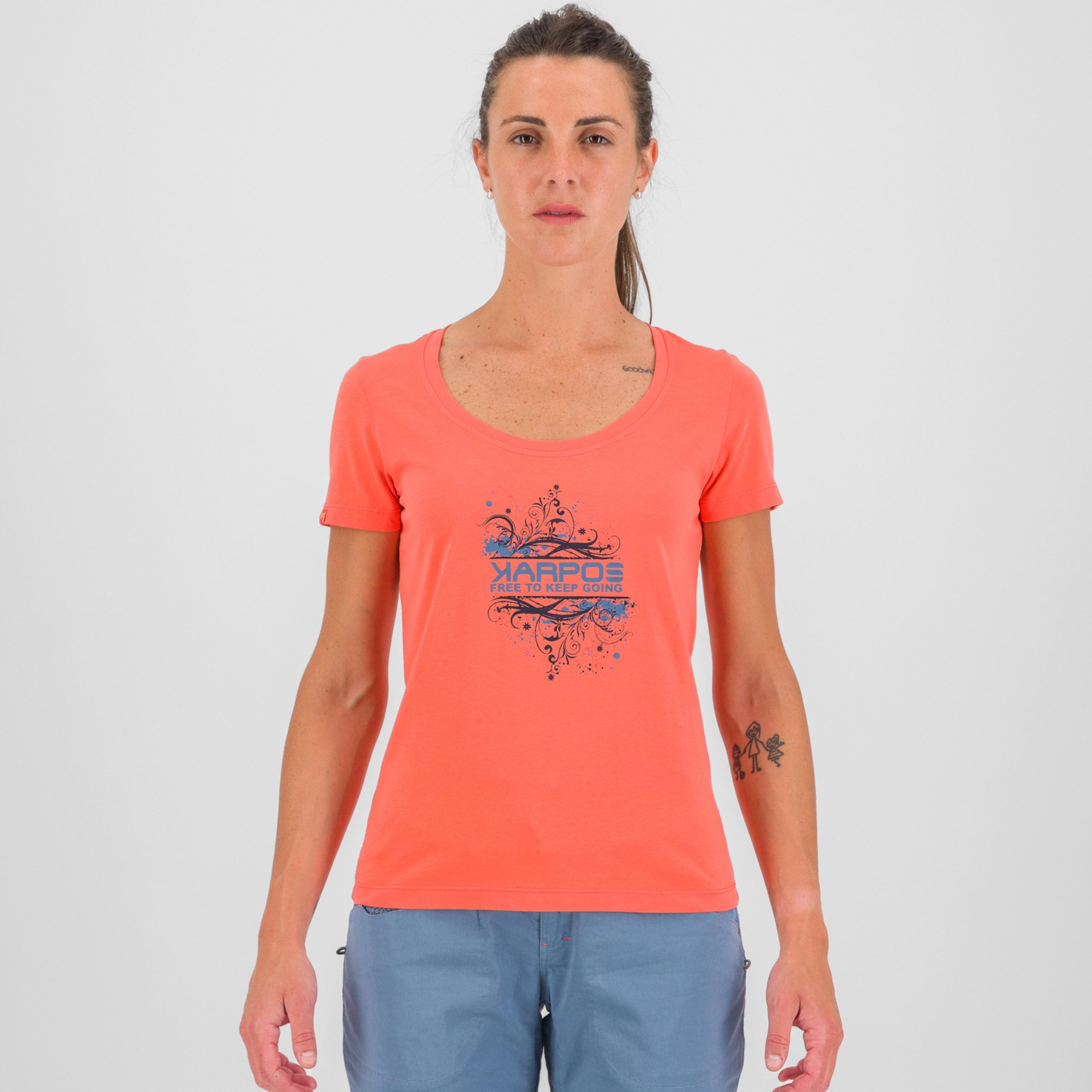 Crocus w t-shirt - hot coral - karpos