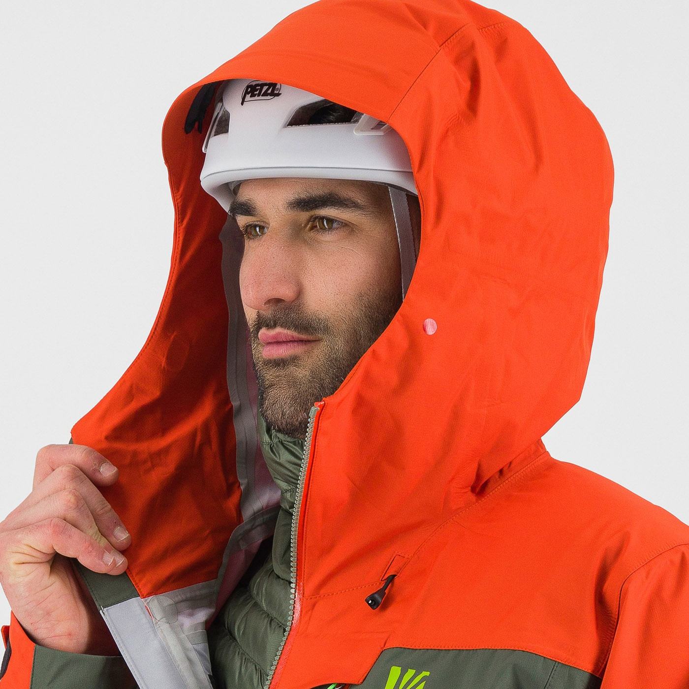 Midi shell jacket - thyme/spicy orange - karpos