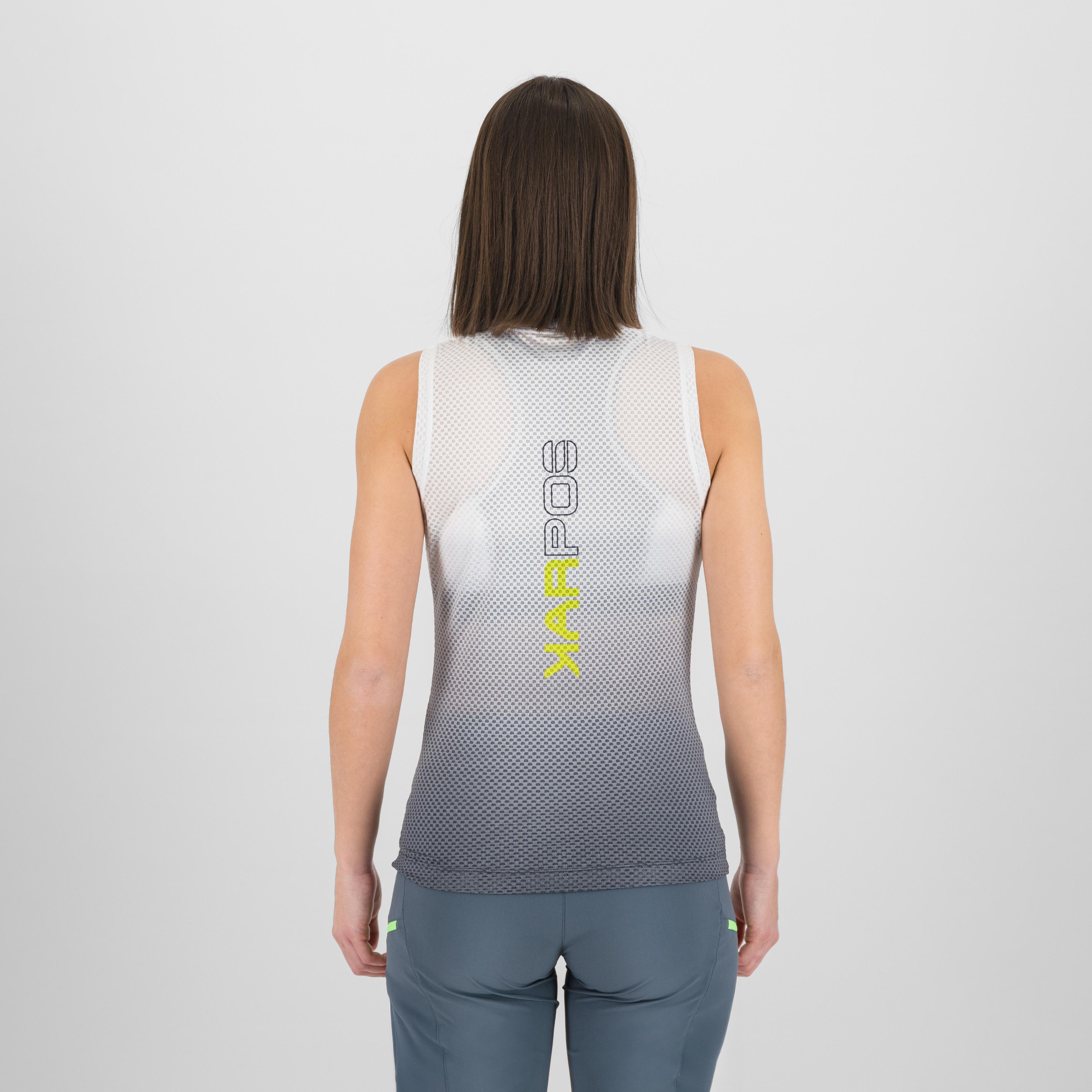 Verve mesh w sleeveless - vulcan/bright white - karpos