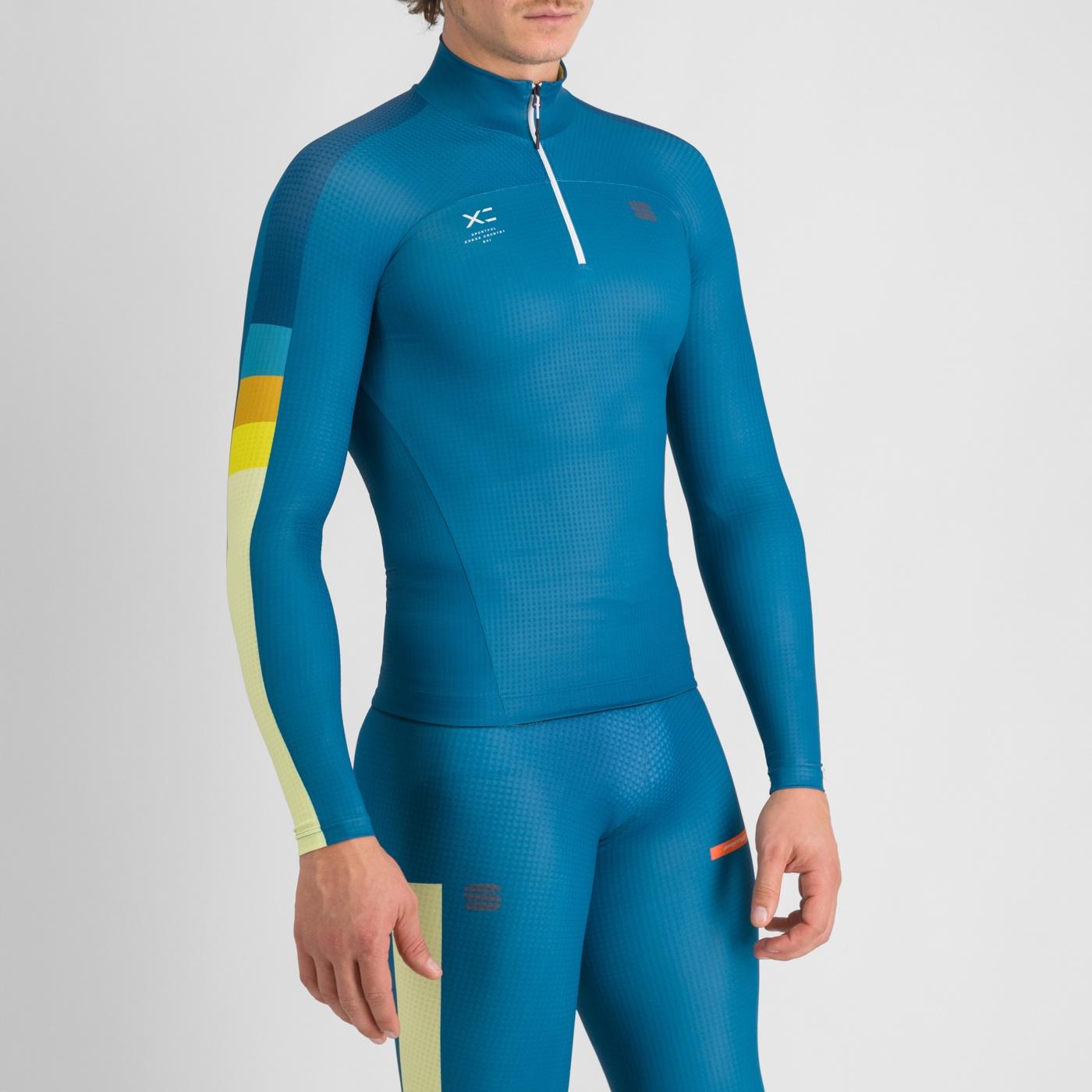 Apex jersey - blue corsair/green /yellow - sportful
