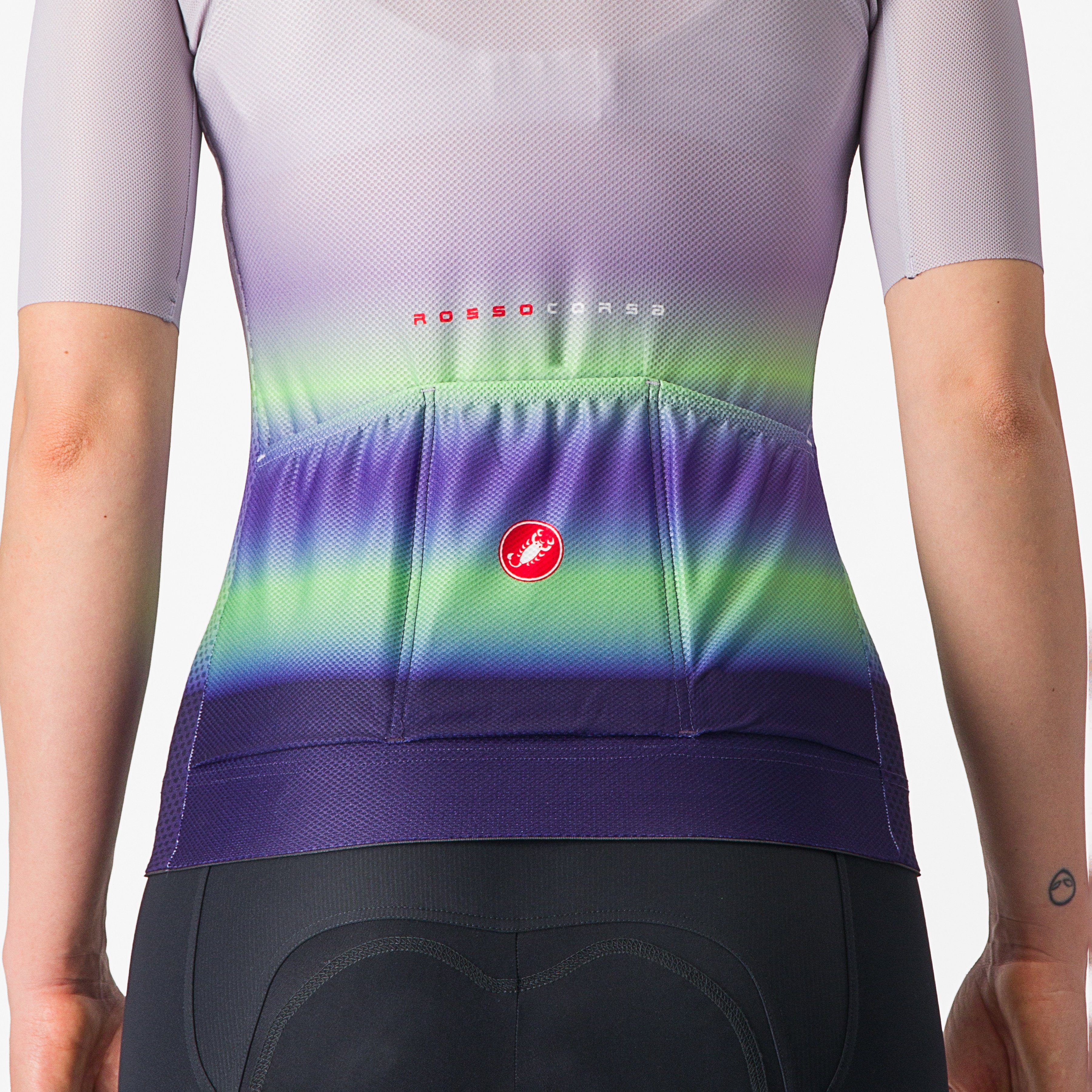 Climber's 4.0 w jersey - purple mist/green-dark purple - castelli