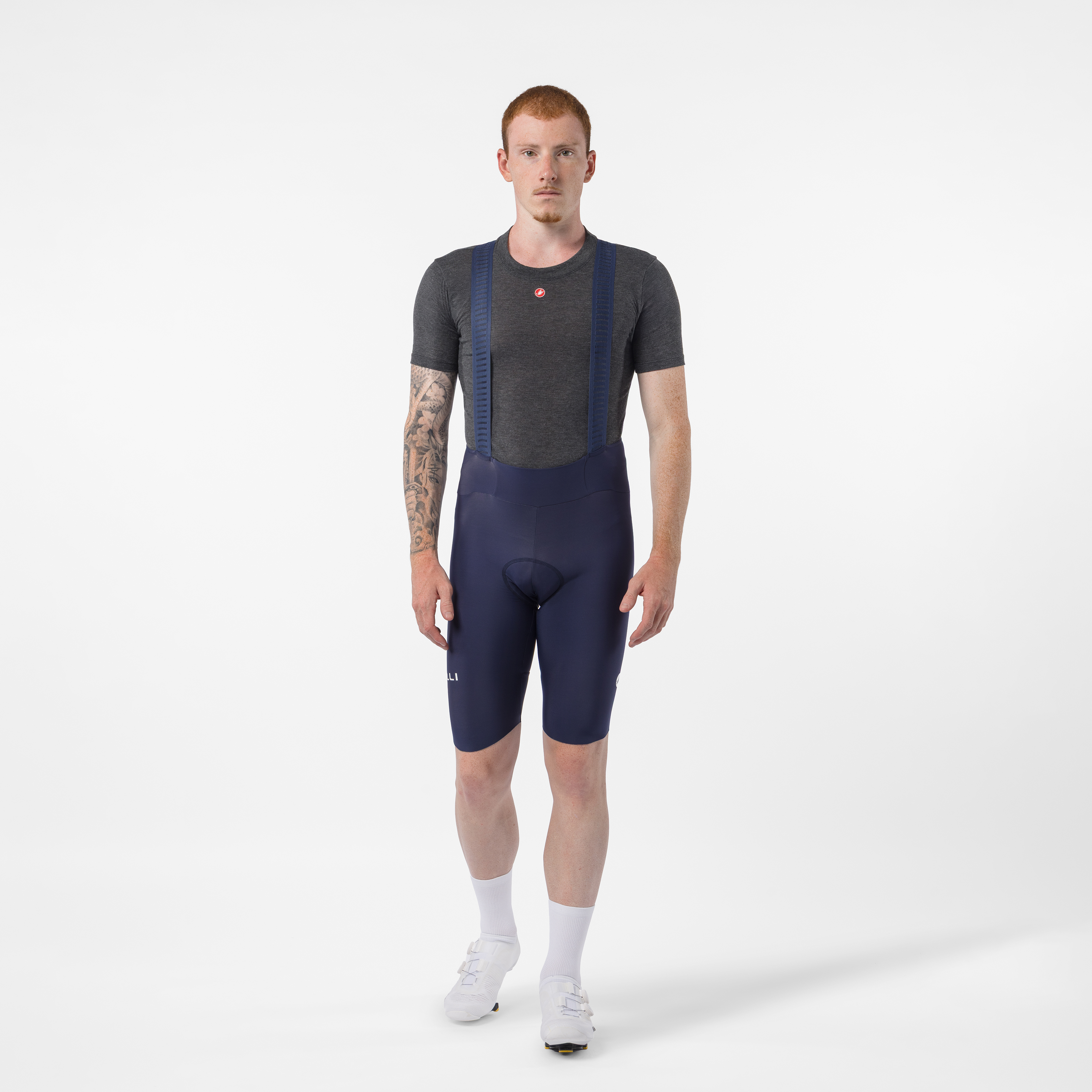 Espresso thermal bibshort - belgian blue - castelli