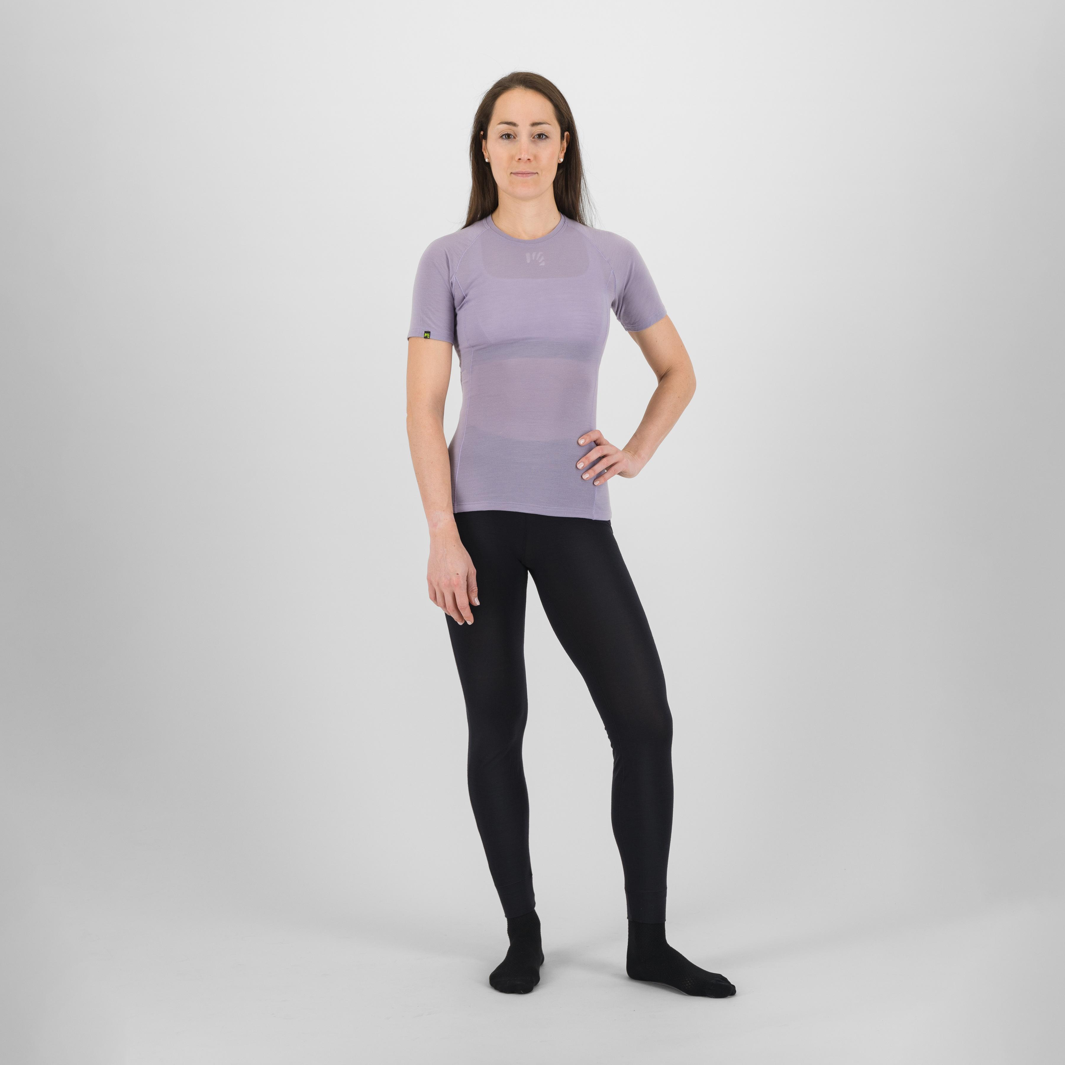 Dinamico merino 130 w t-shirt - lavender - karpos