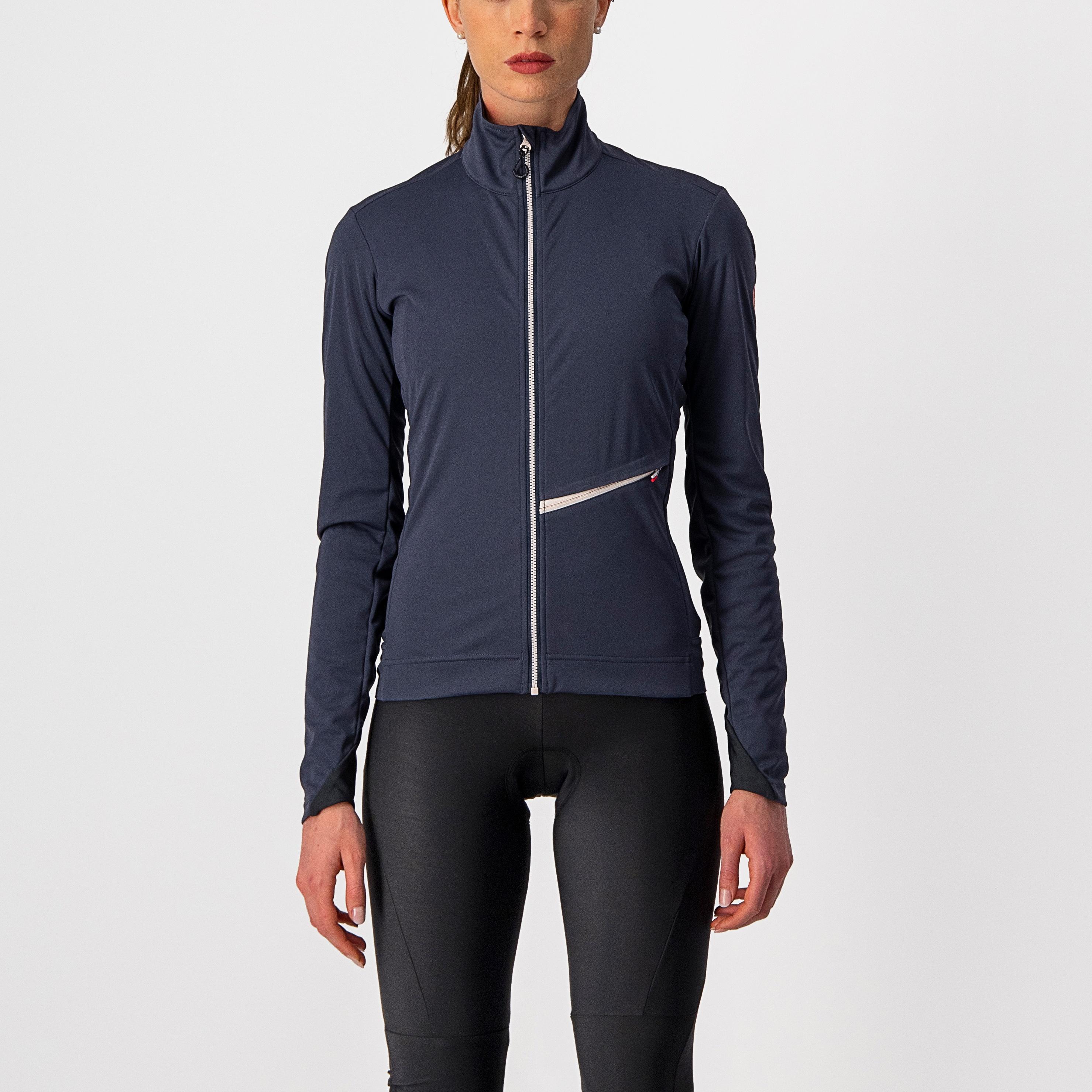 Go w jacket - dark steel blue/soft pink - castelli