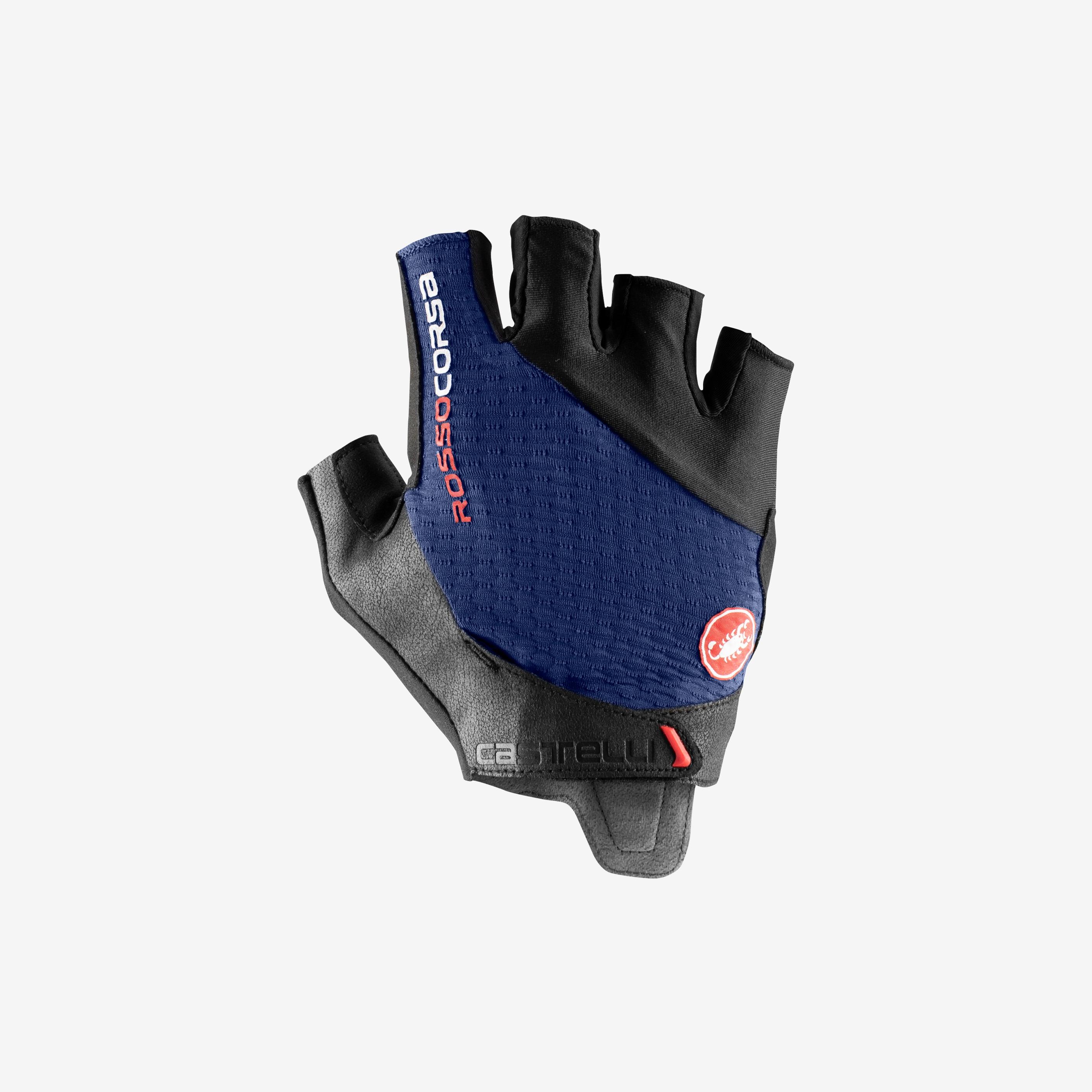 Rosso corsa pro v glove - belgian blue - castelli