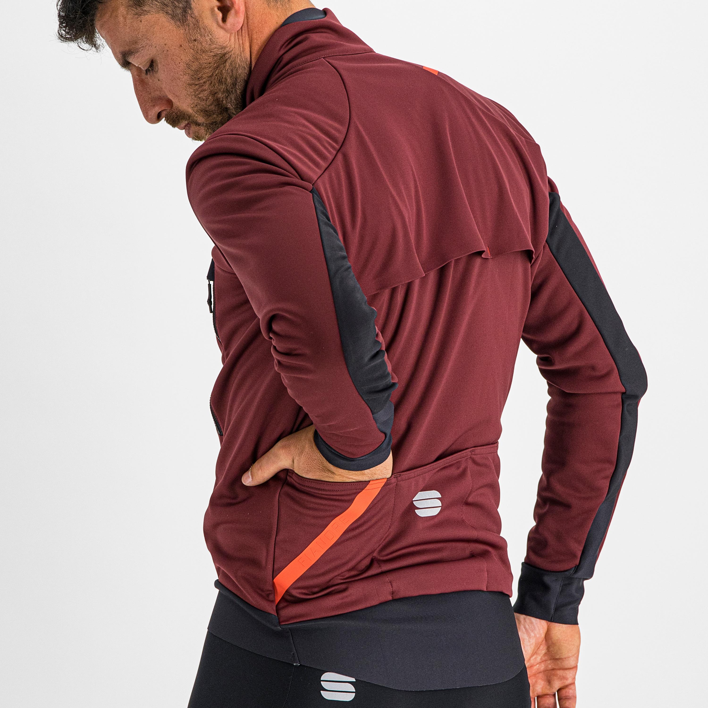 Fiandre warm jacket - red wine - sportful