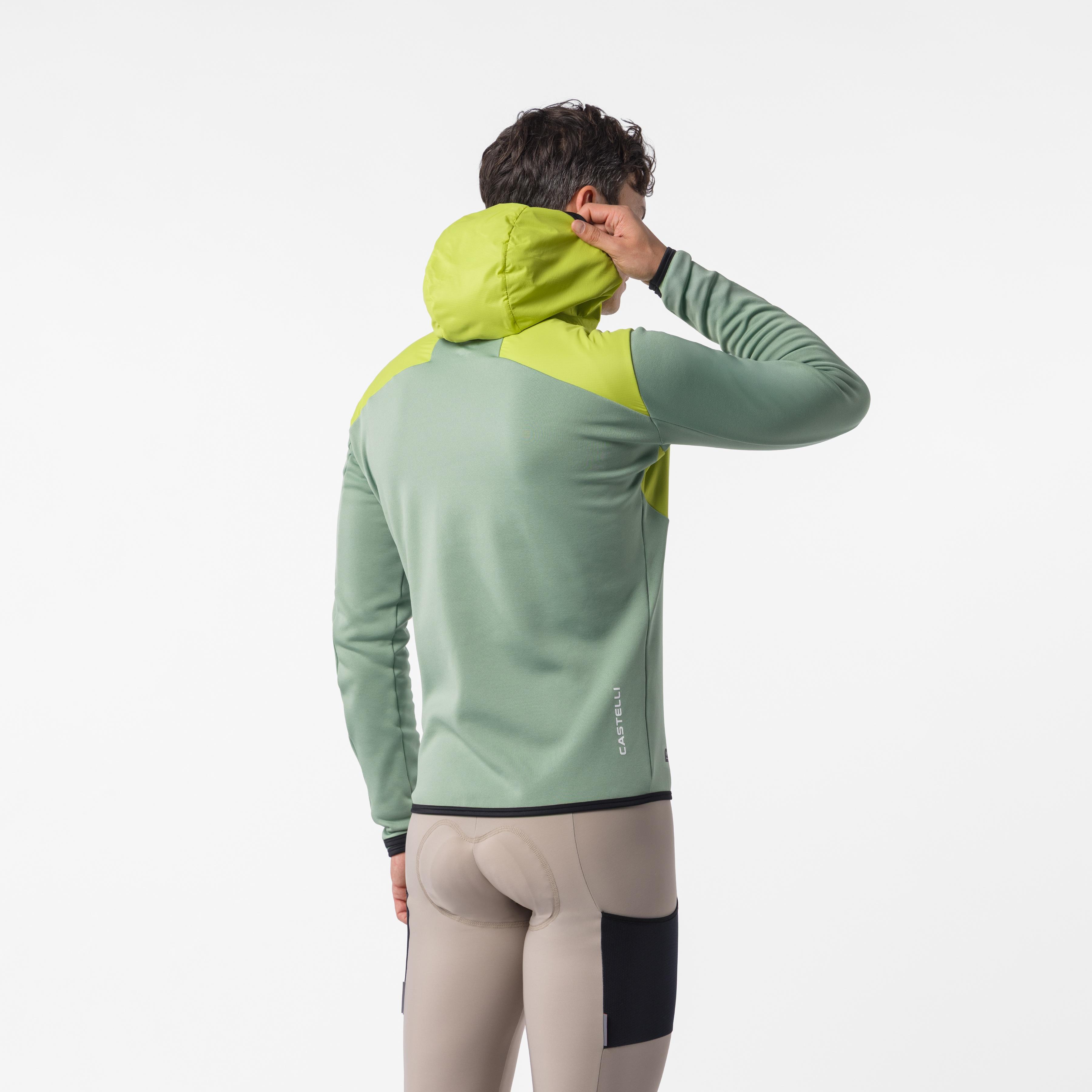 Unltd roam hoodie - green pepper/kiwi - castelli