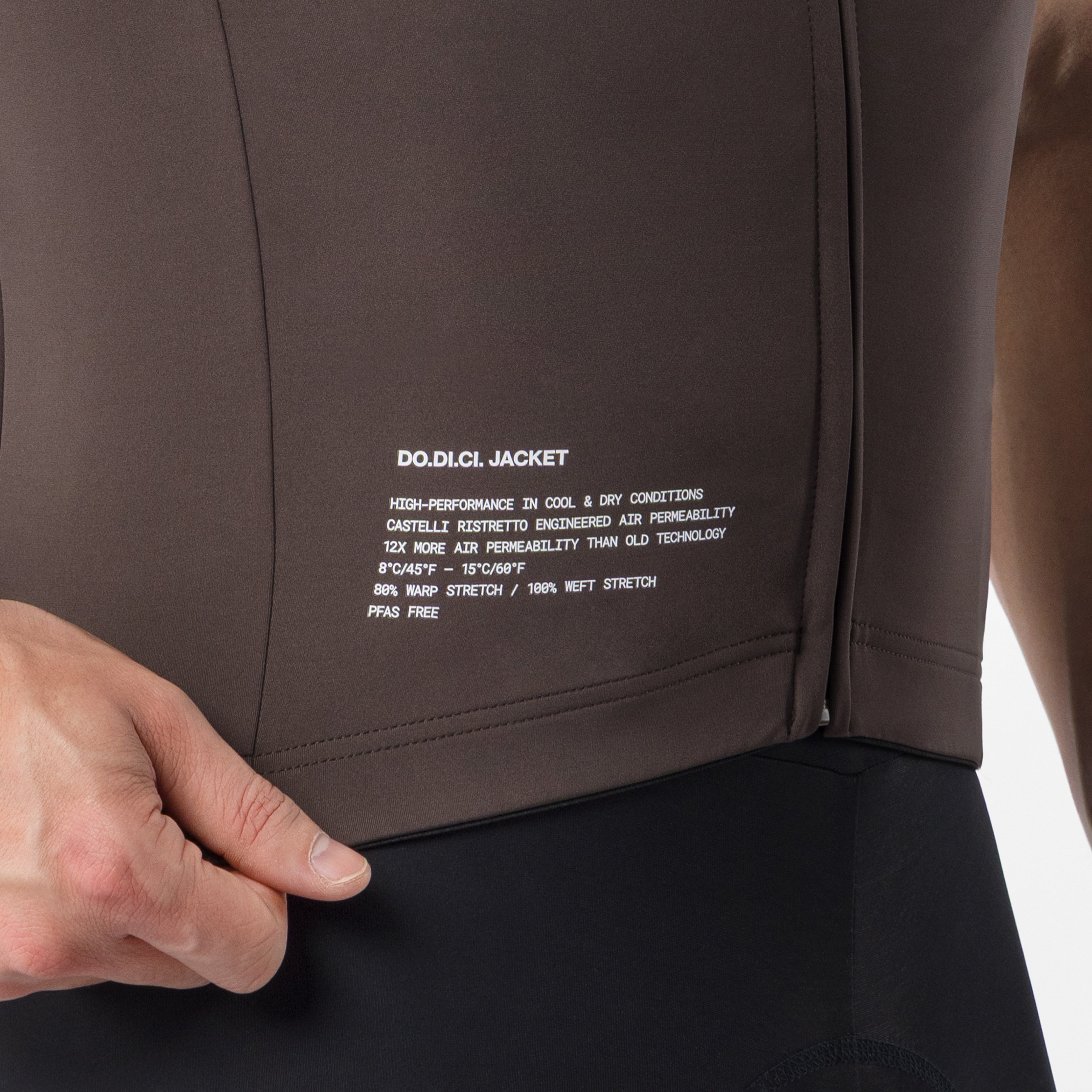 Do.di.ci. short sleeve jacket - chestnut - castelli
