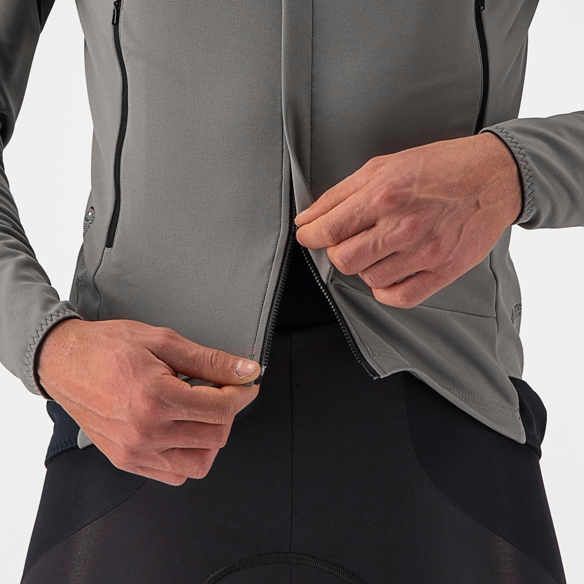 Perfetto ros 2 jacket - nickel gray/travertine gray - castelli