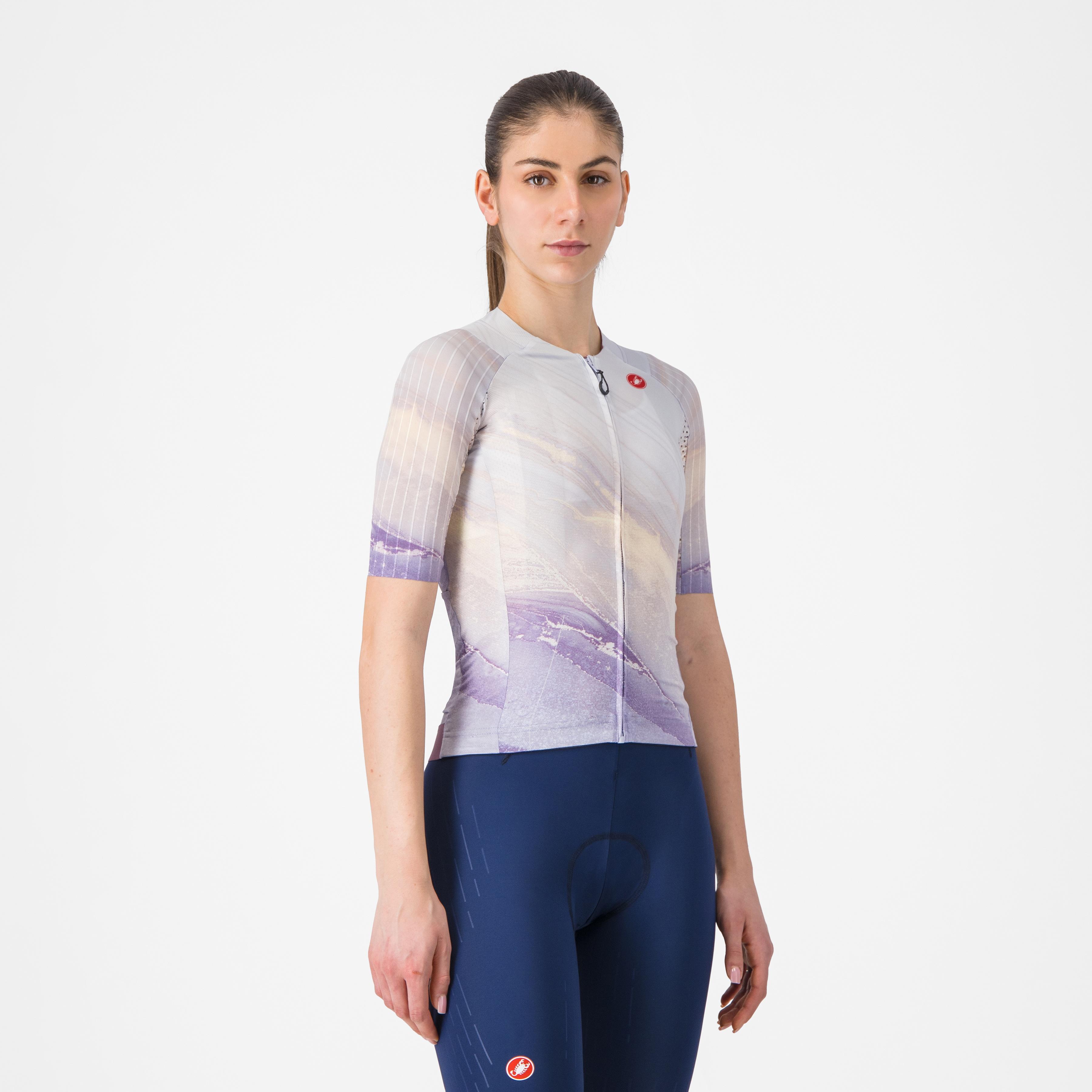 Aero pro 8s w jersey - multicolor purple - castelli