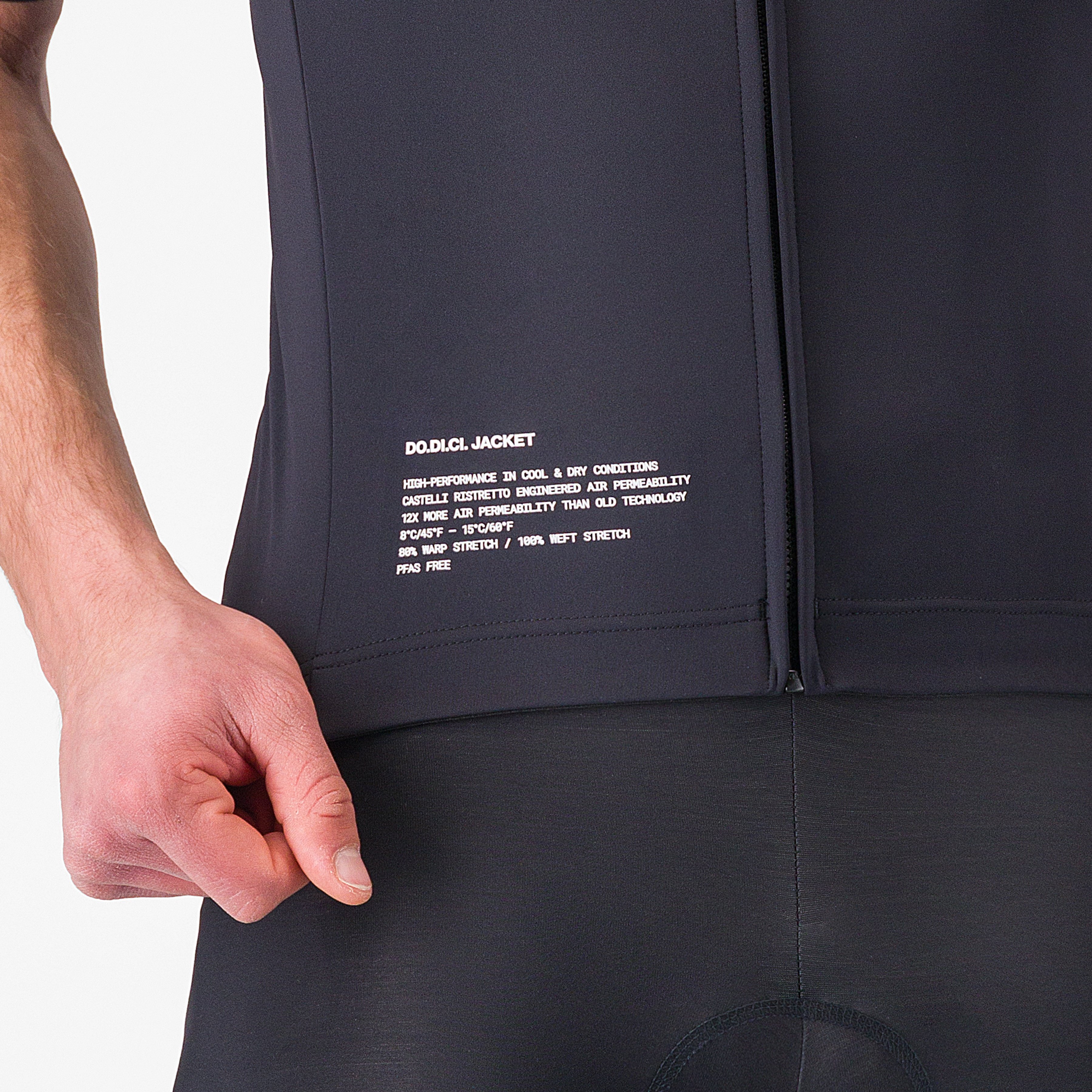 Do.di.ci. short sleeve jacket - light black - castelli