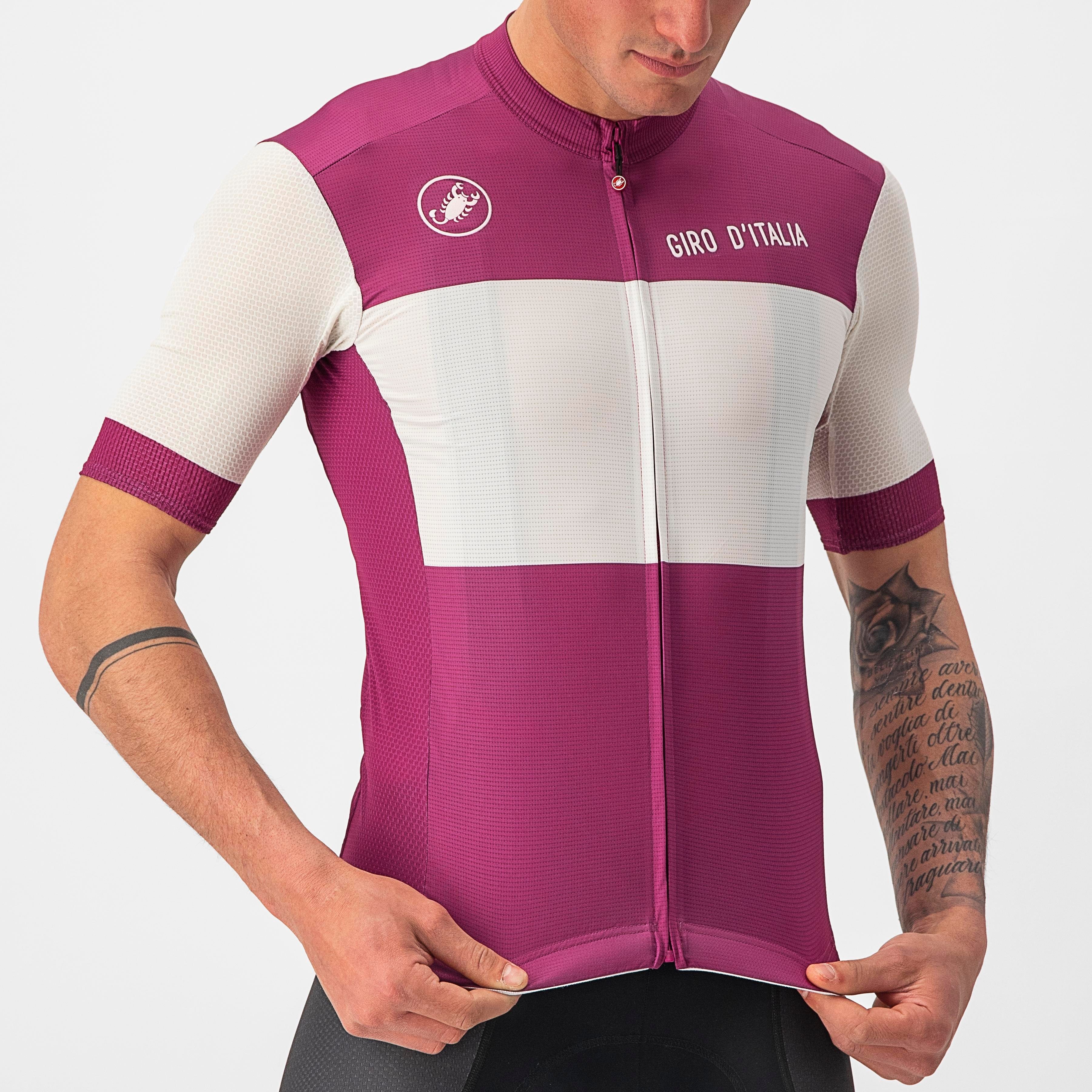 Fuori #giro jersey - ciclamino - castelli