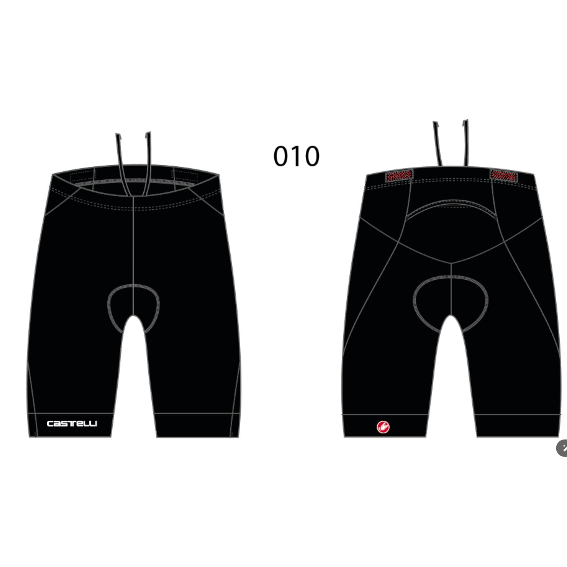 Tri short - black - castelli