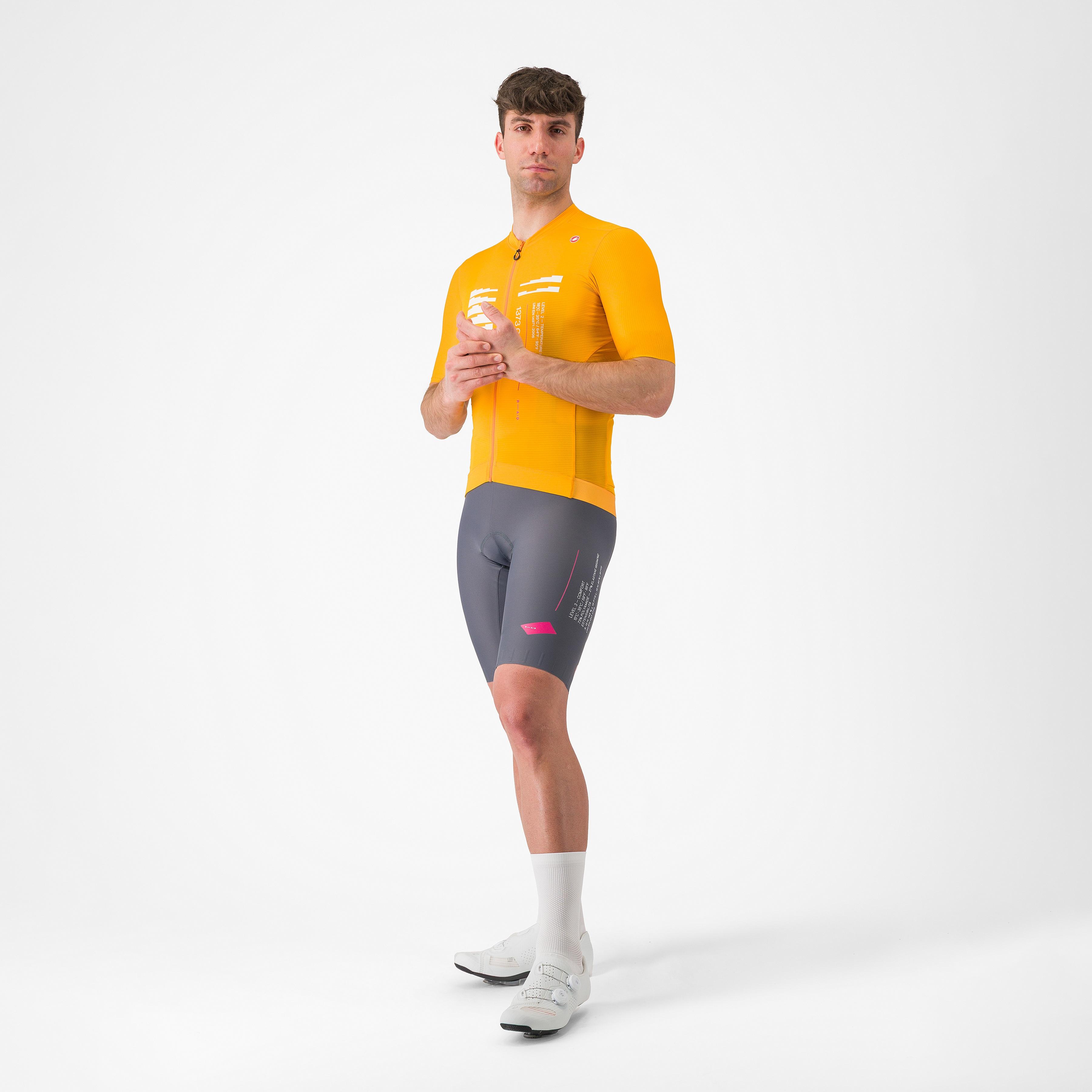 Espresso r-a/d bibshort - smoky gray - castelli