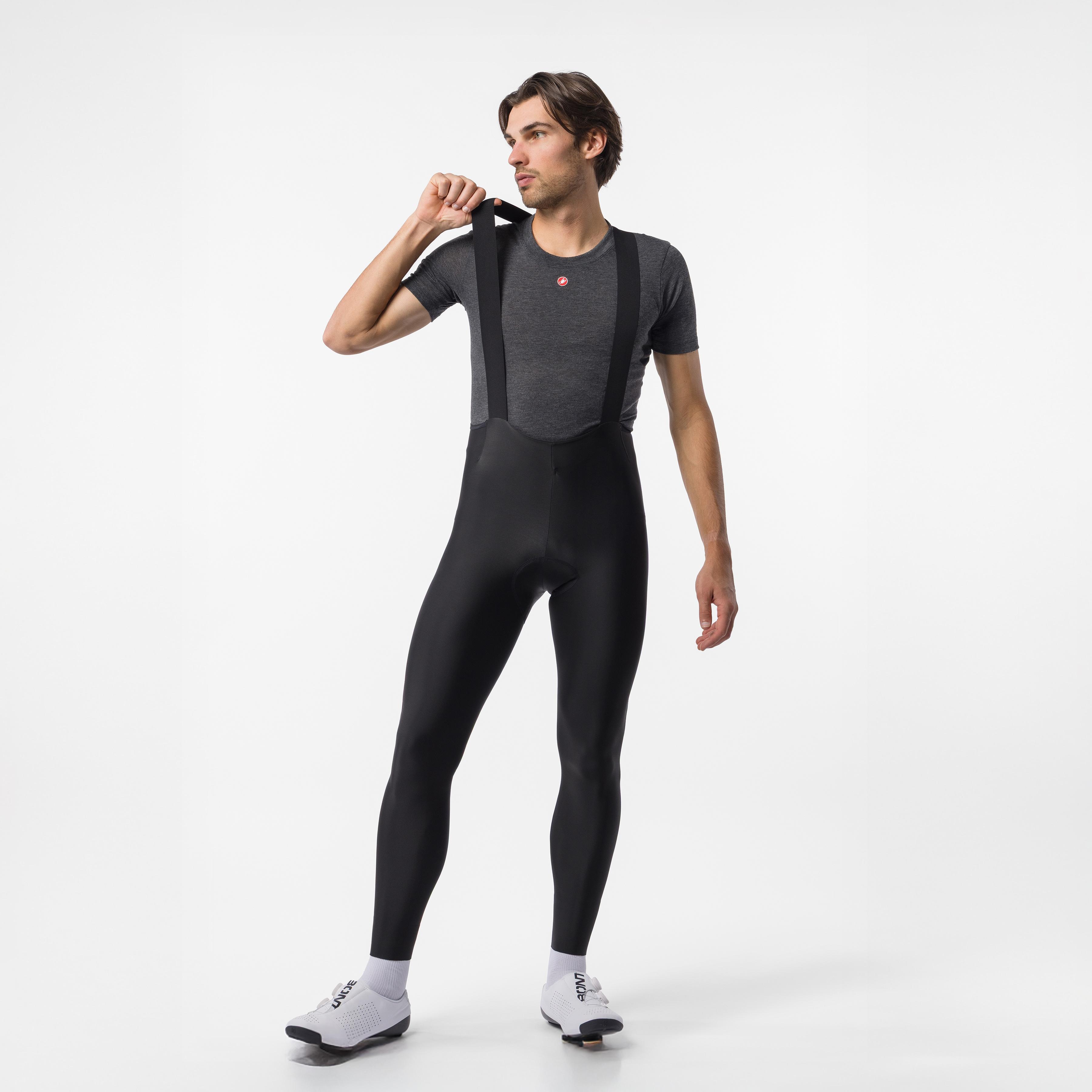 Nano rain bibtight - black - castelli