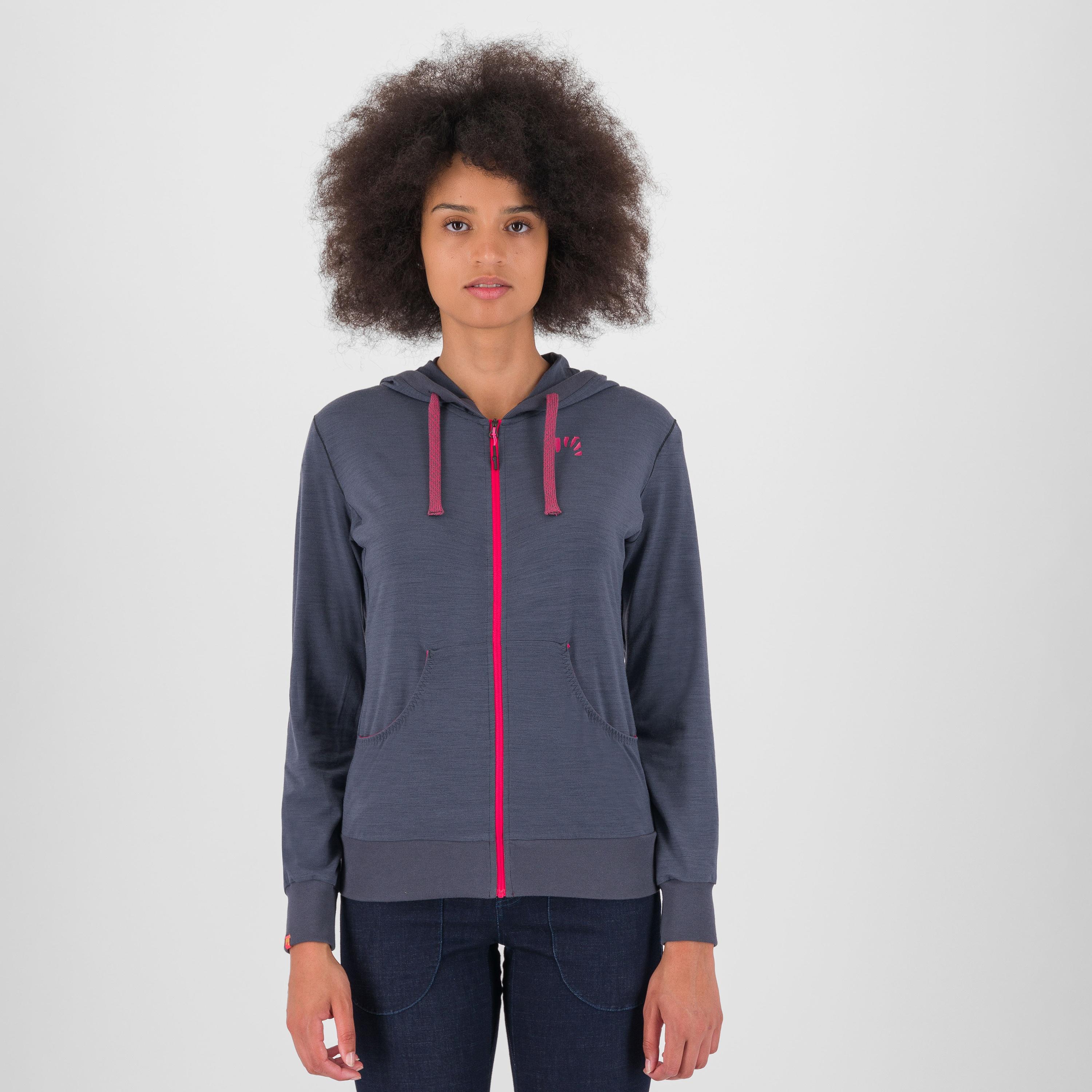 Coppolo merino w full zip hoodie - ombre blue - karpos