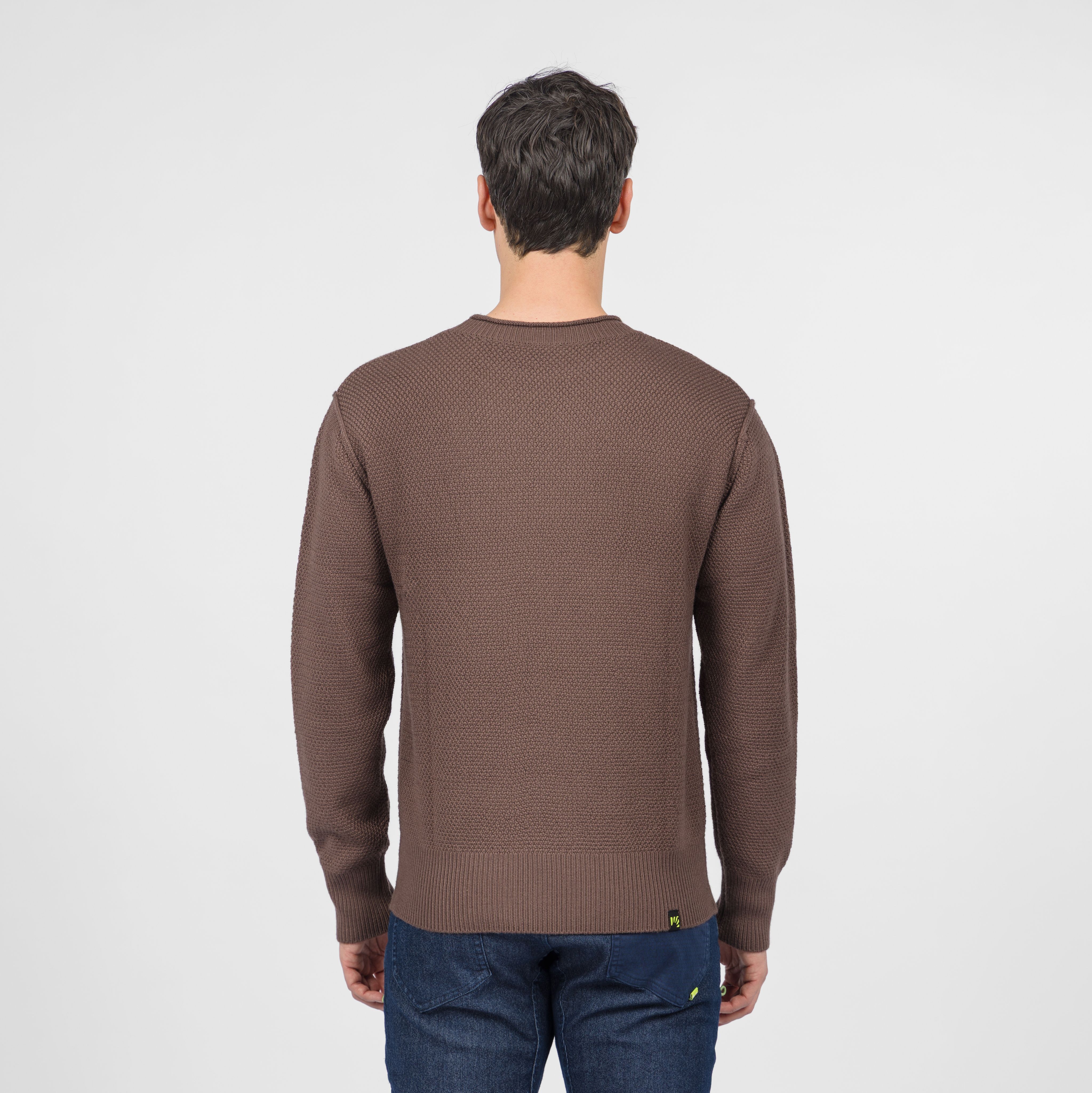 Ermellino crewneck sweater - gianduia brown - karpos
